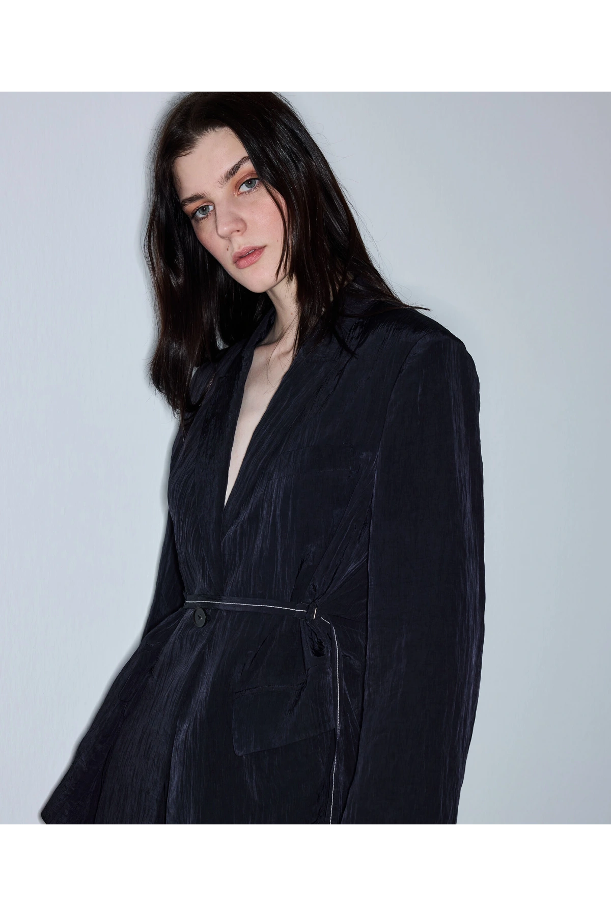 İpekyol Kırışık Efektli Vatkalı Blazer Ceket IS1260106023