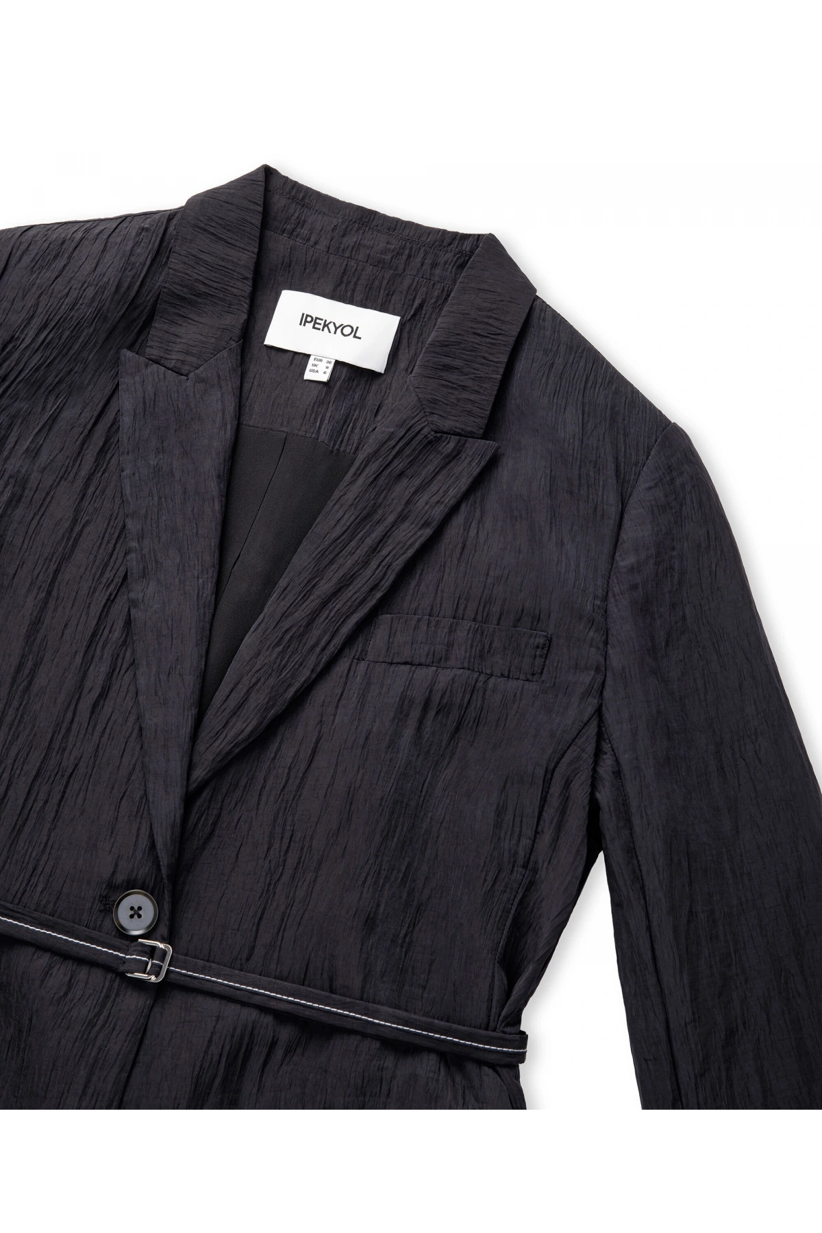 İpekyol Kırışık Efektli Vatkalı Blazer Ceket IS1260106023