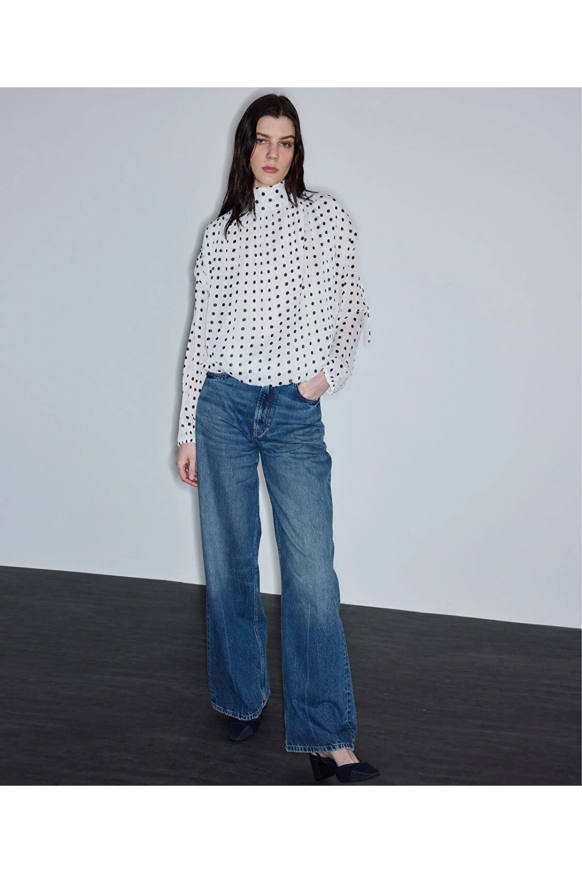 İpekyol Wide Leg Jean Pantolon IS1260018014