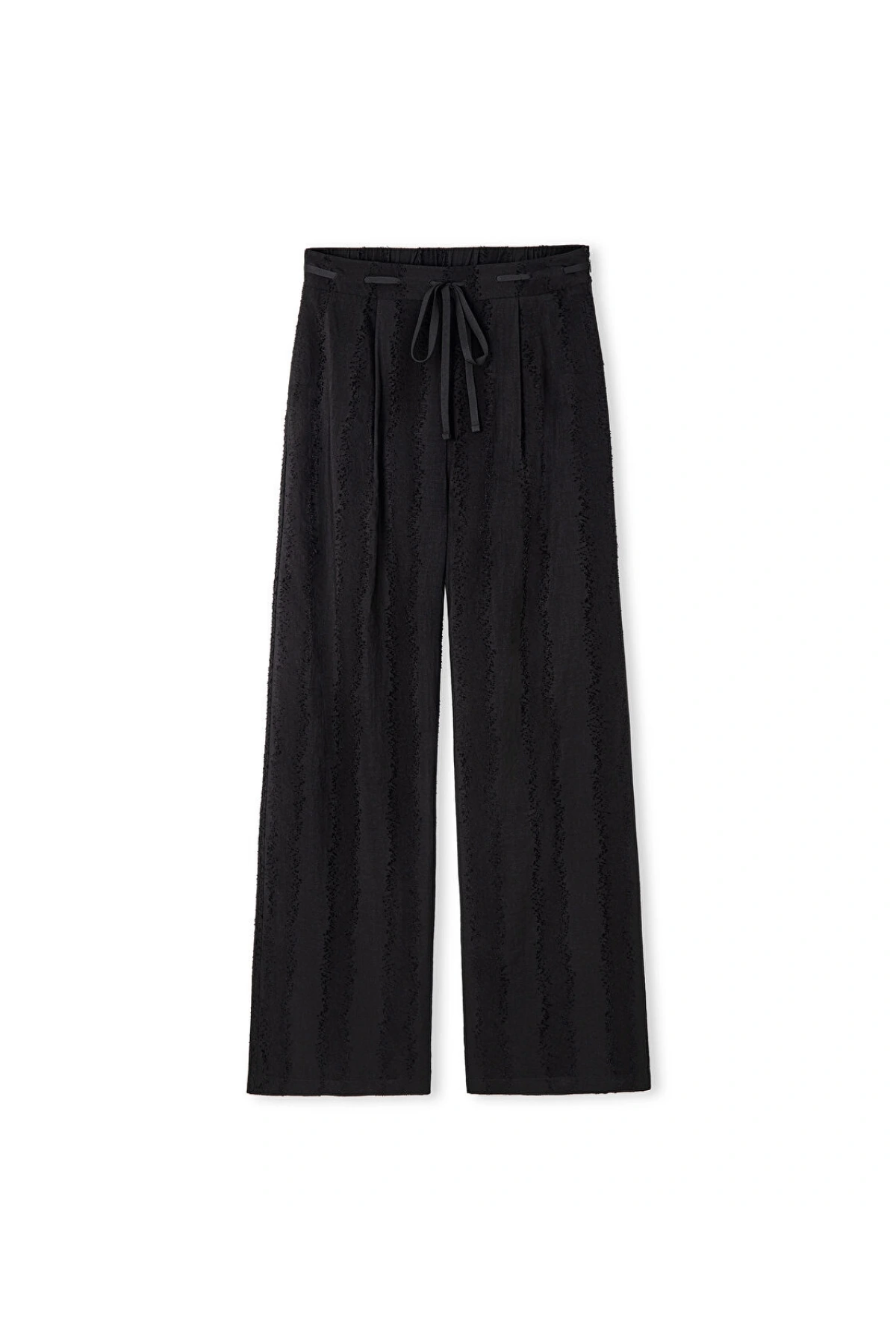 İpekyol Jakarlı Wide Leg Pantolon IS1260003119