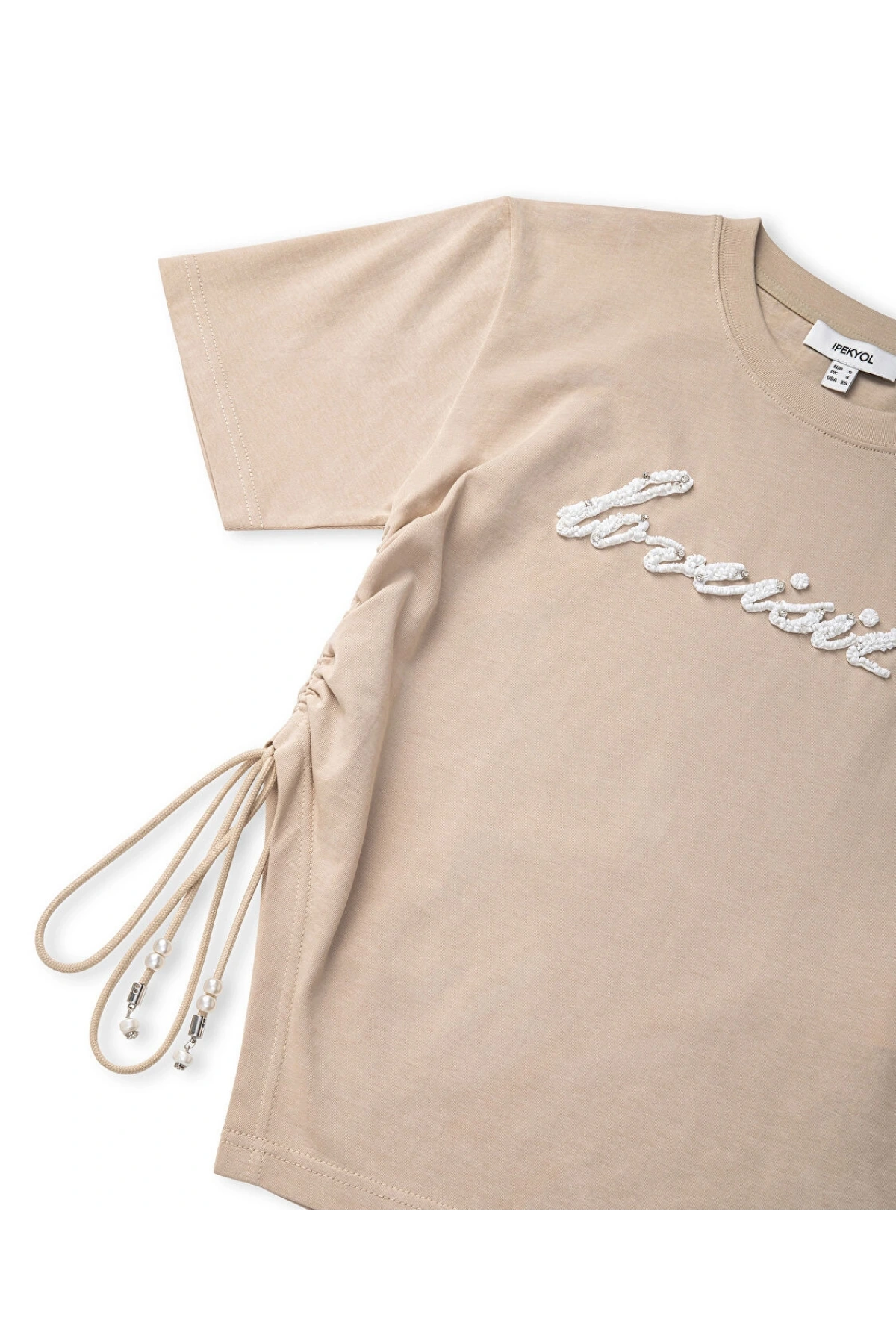 İpekyol Slogan Aplikeli T-Shirt IS1260070045