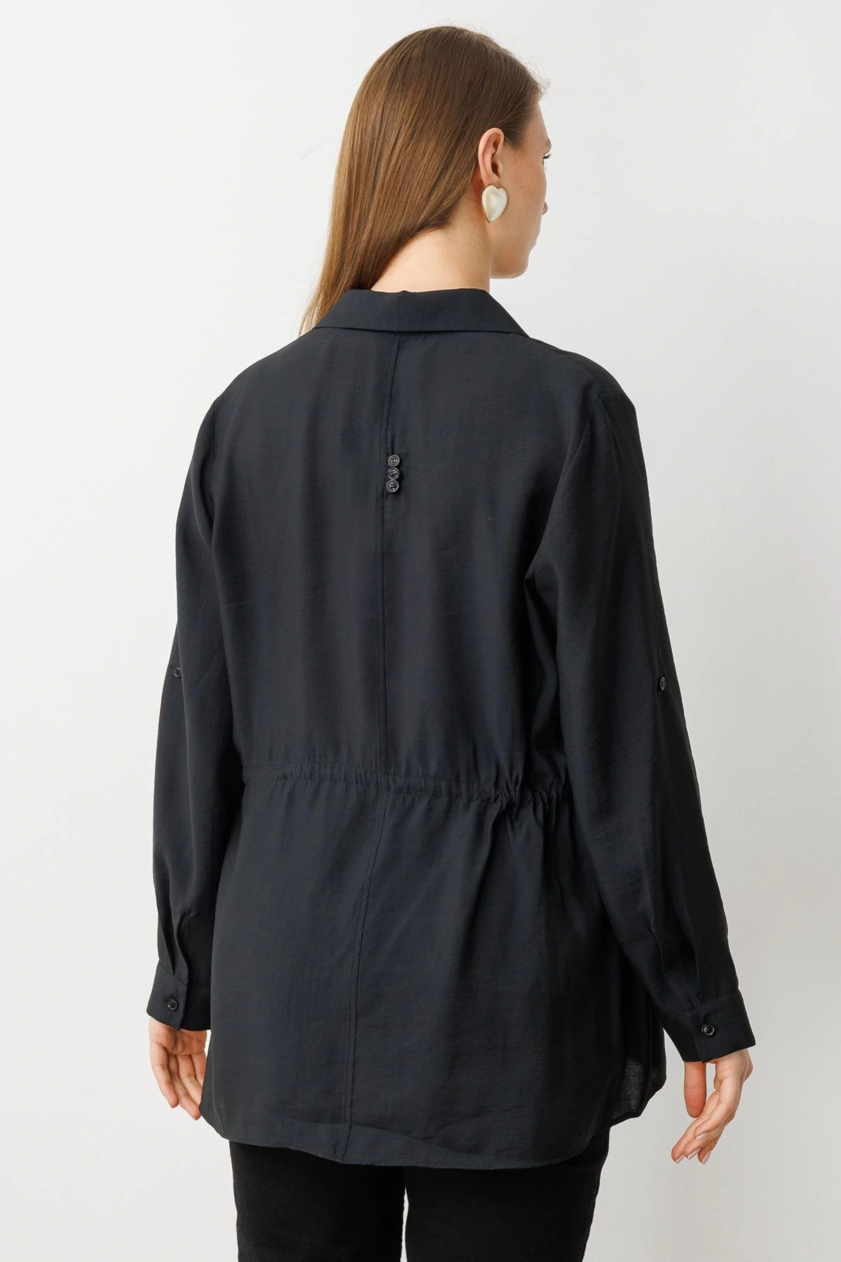 Ekol Bel Büzgülü Gömlek 03642