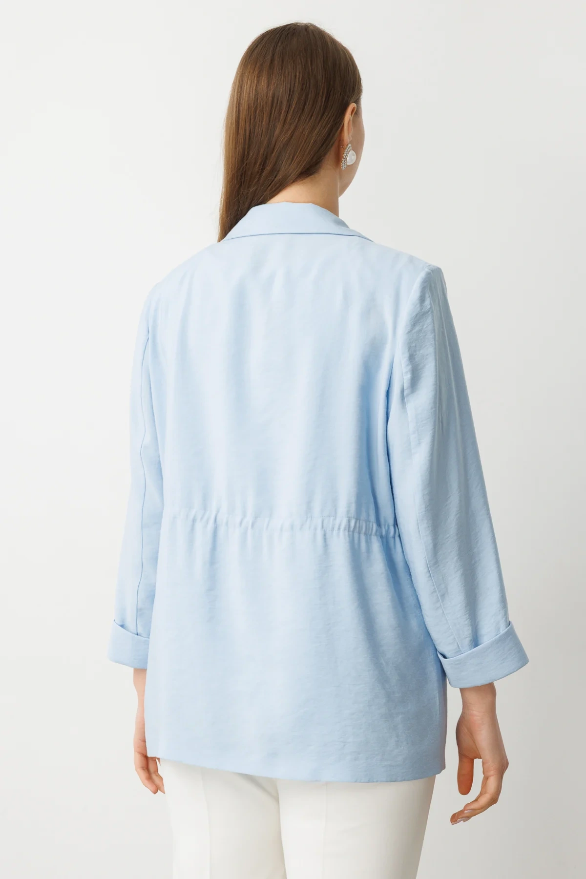 Ekol Bel Büzgülü Tek Düğme Ceket 04542