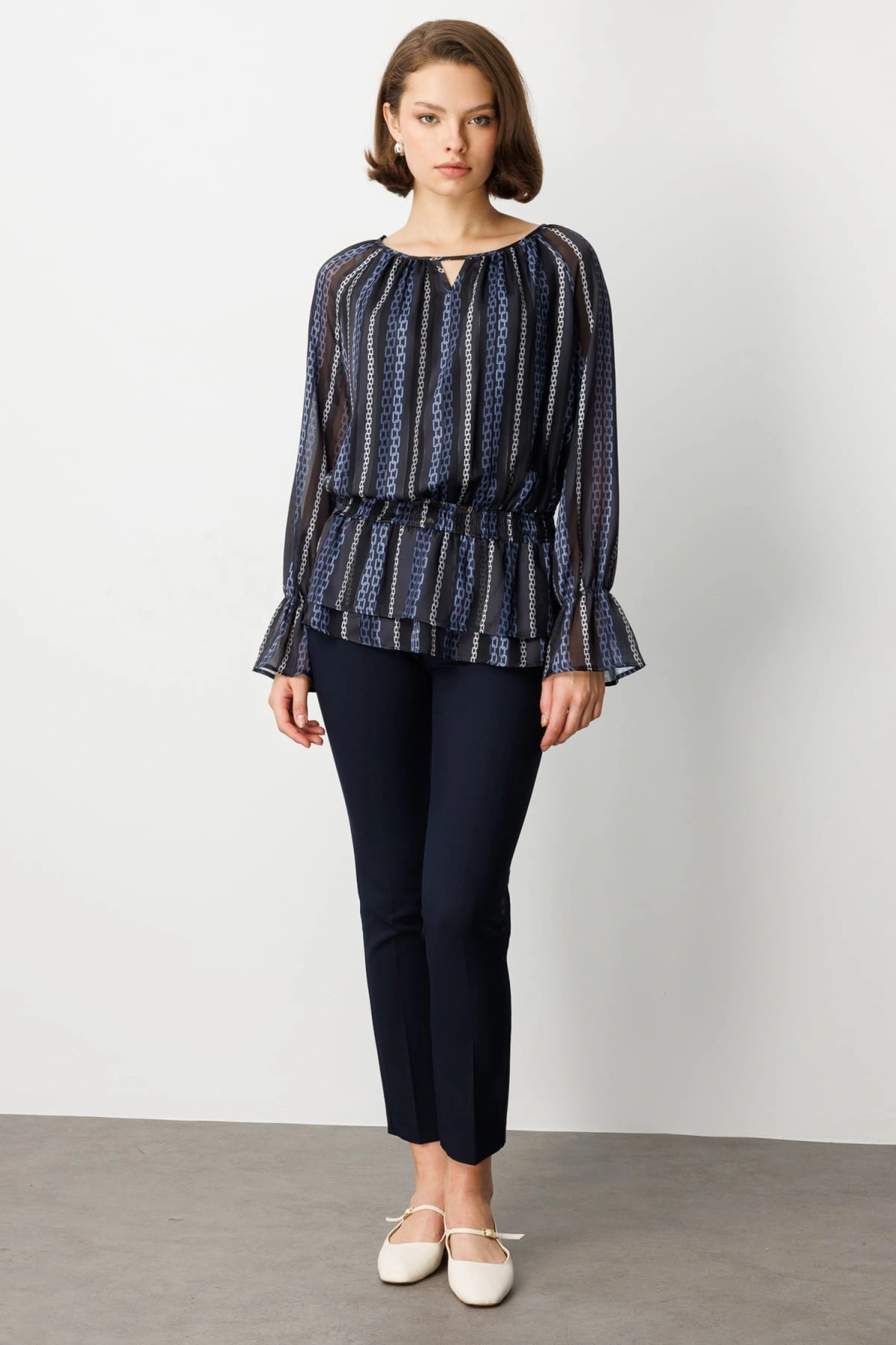 Ekol Beli Lastikli Balkon Kol Bluz 03065