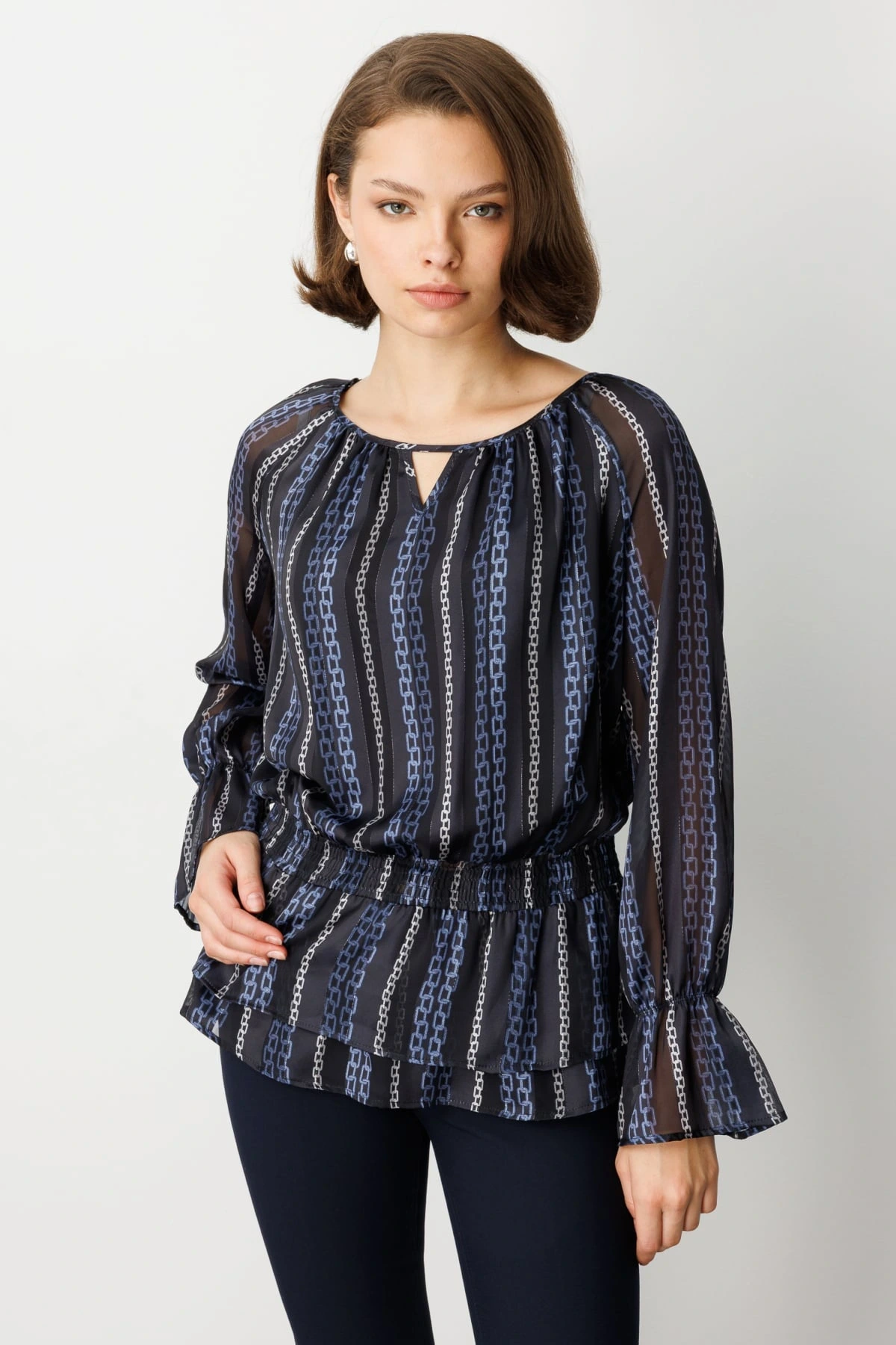 Ekol Beli Lastikli Balkon Kol Bluz 03065