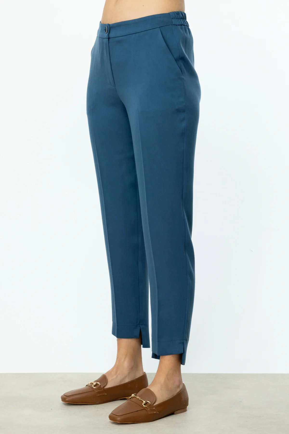 Ekol Beli Lastikli Boru Paça Pantolon 03324