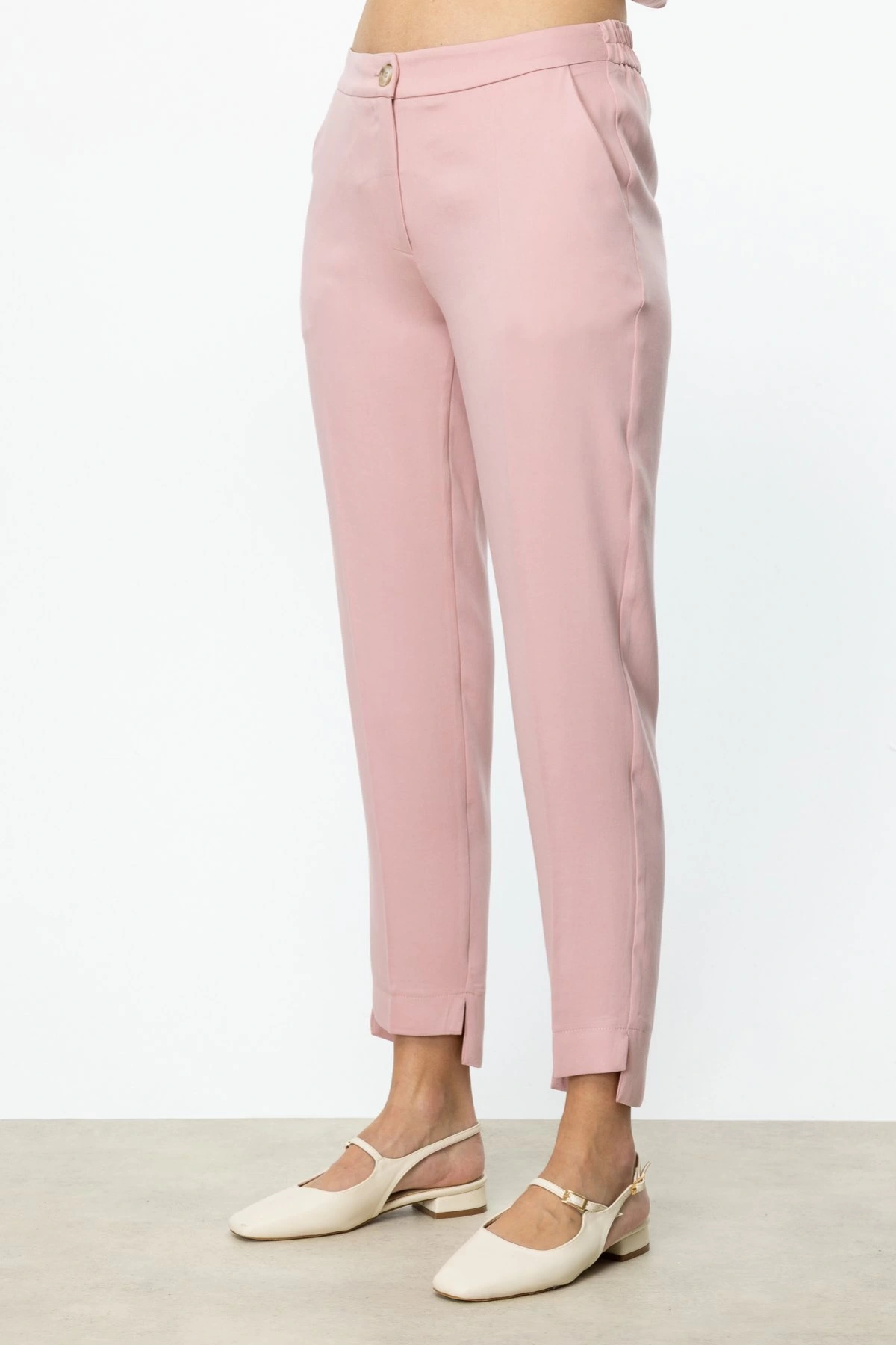 Ekol Beli Lastikli Boru Paça Pantolon 03324