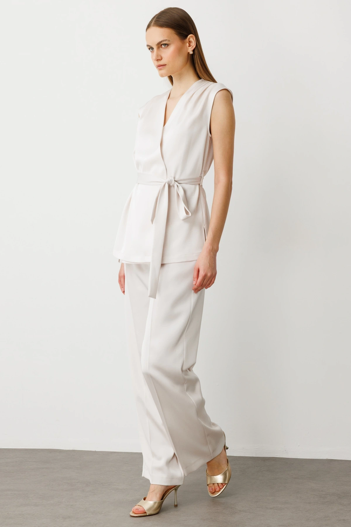 Ekol Beli Lastikli Kumaş Pantolon 04160