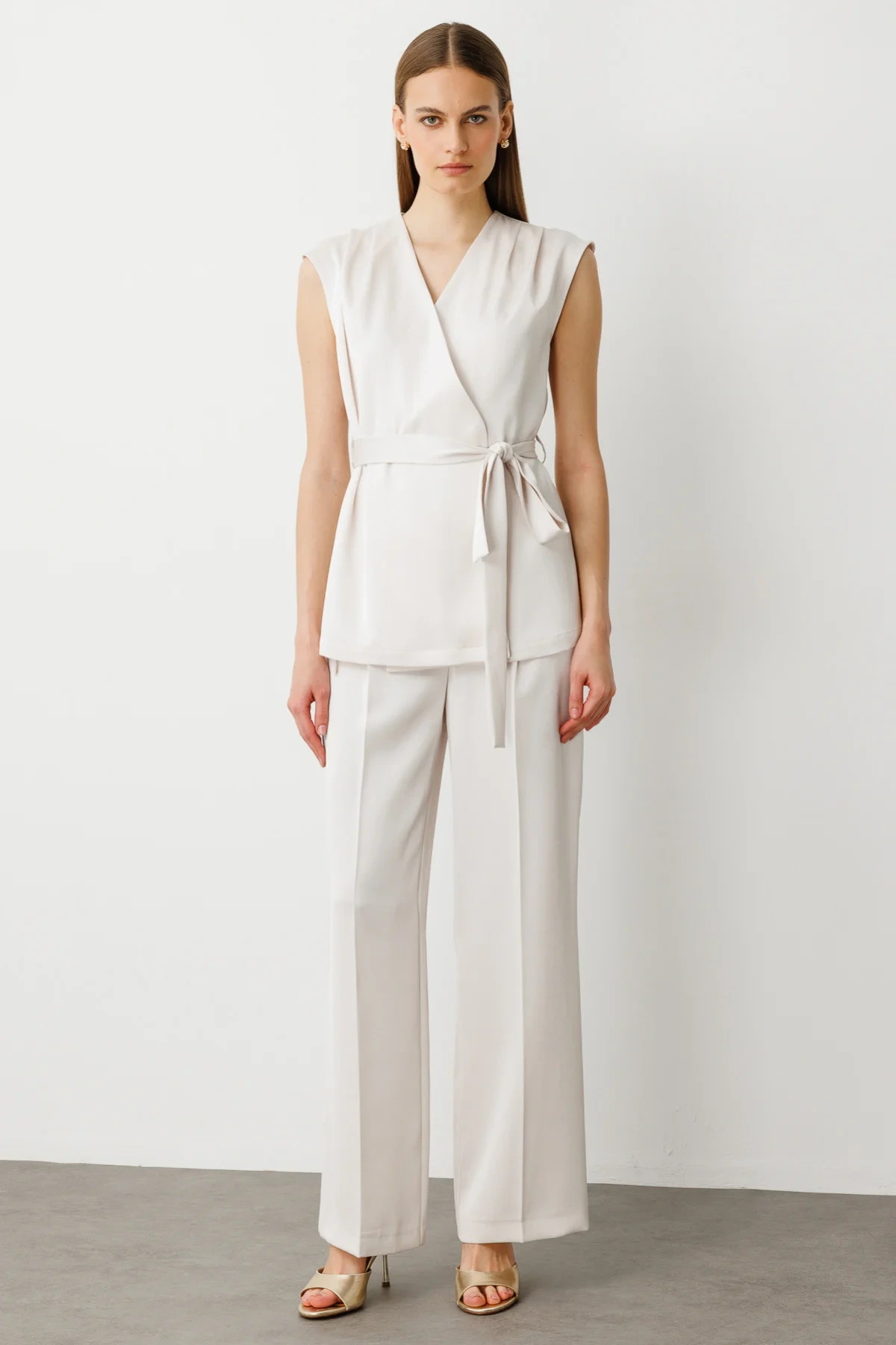 Ekol Beli Lastikli Kumaş Pantolon 04160