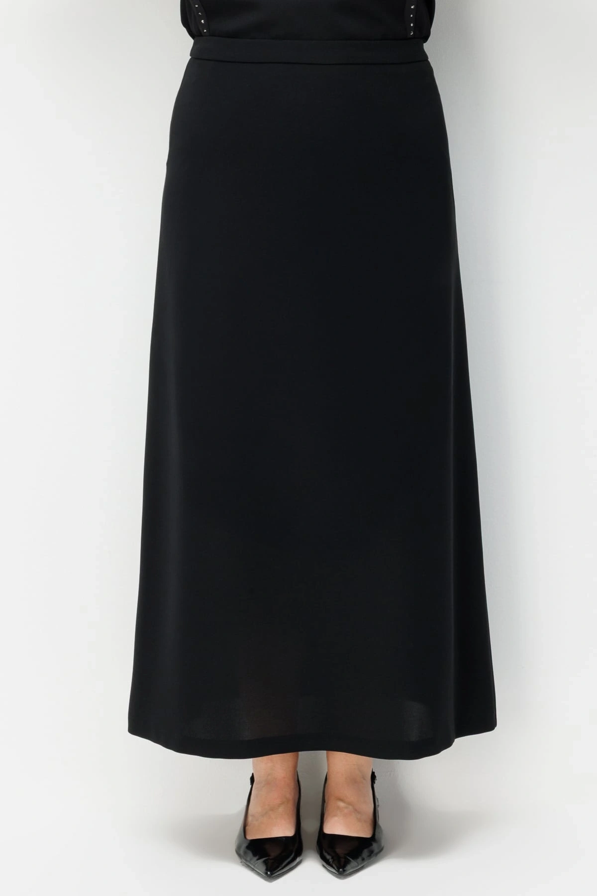 Ekol Büyük Beden Krep Maxi Etek 03016
