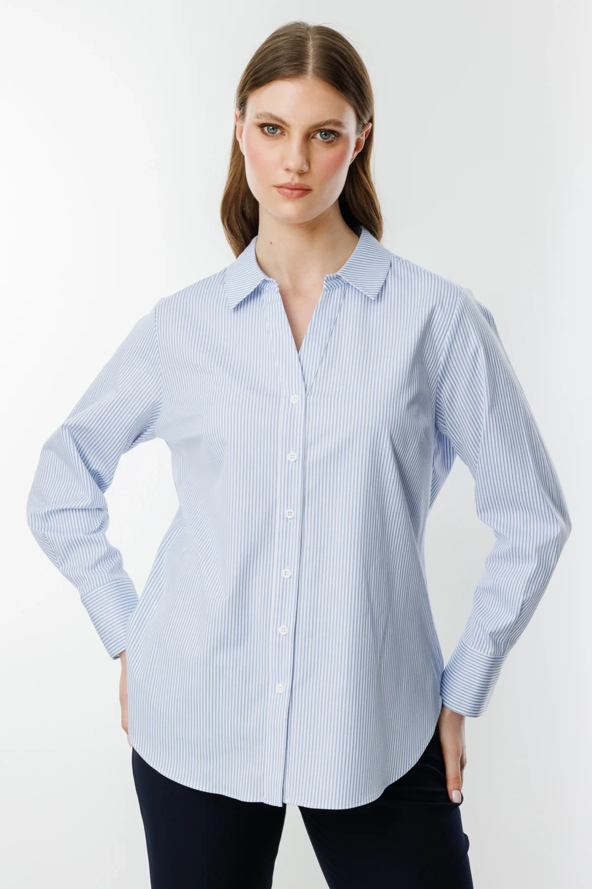 Ekol Çizgili Gömlek 03508