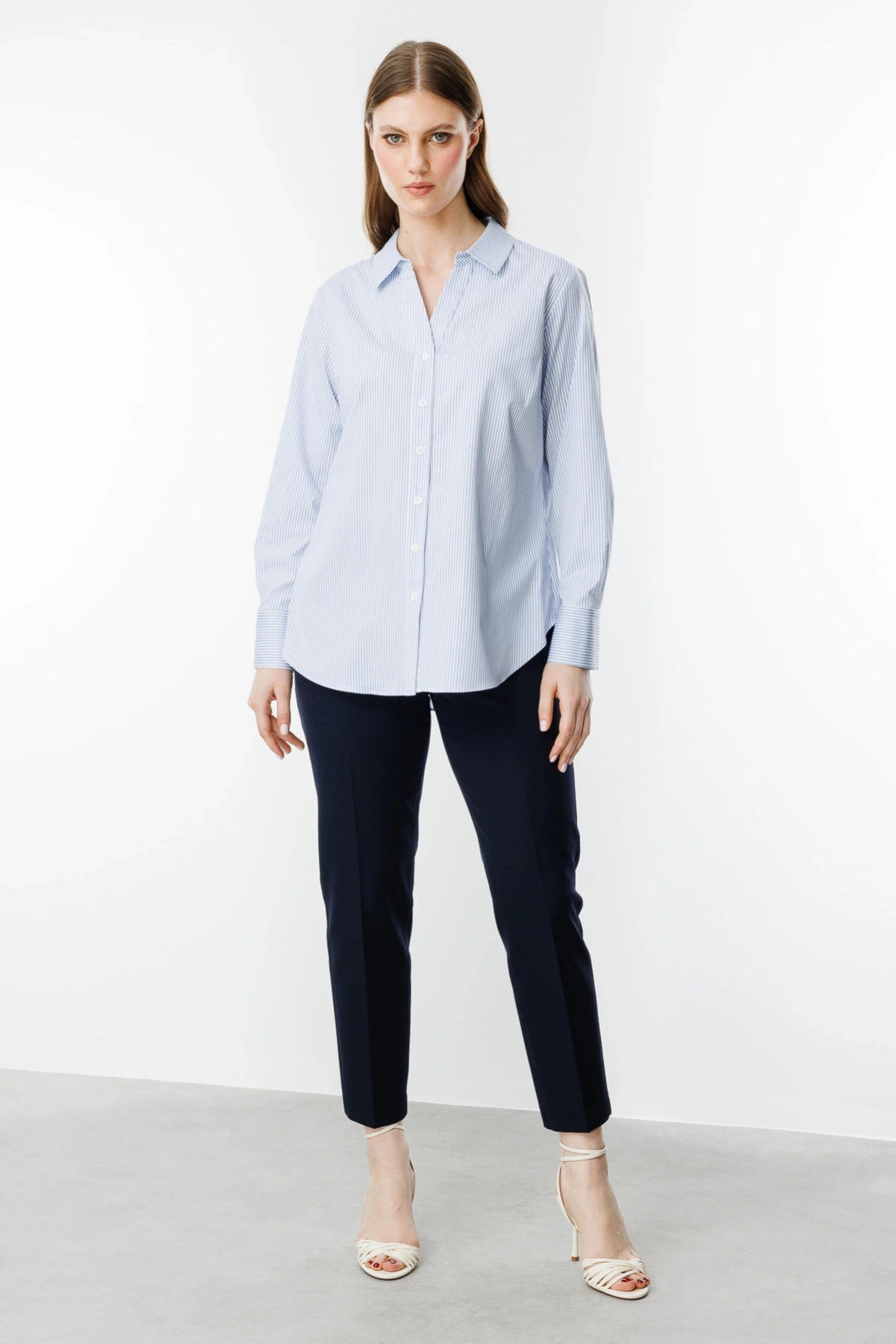 Ekol Çizgili Gömlek 03508