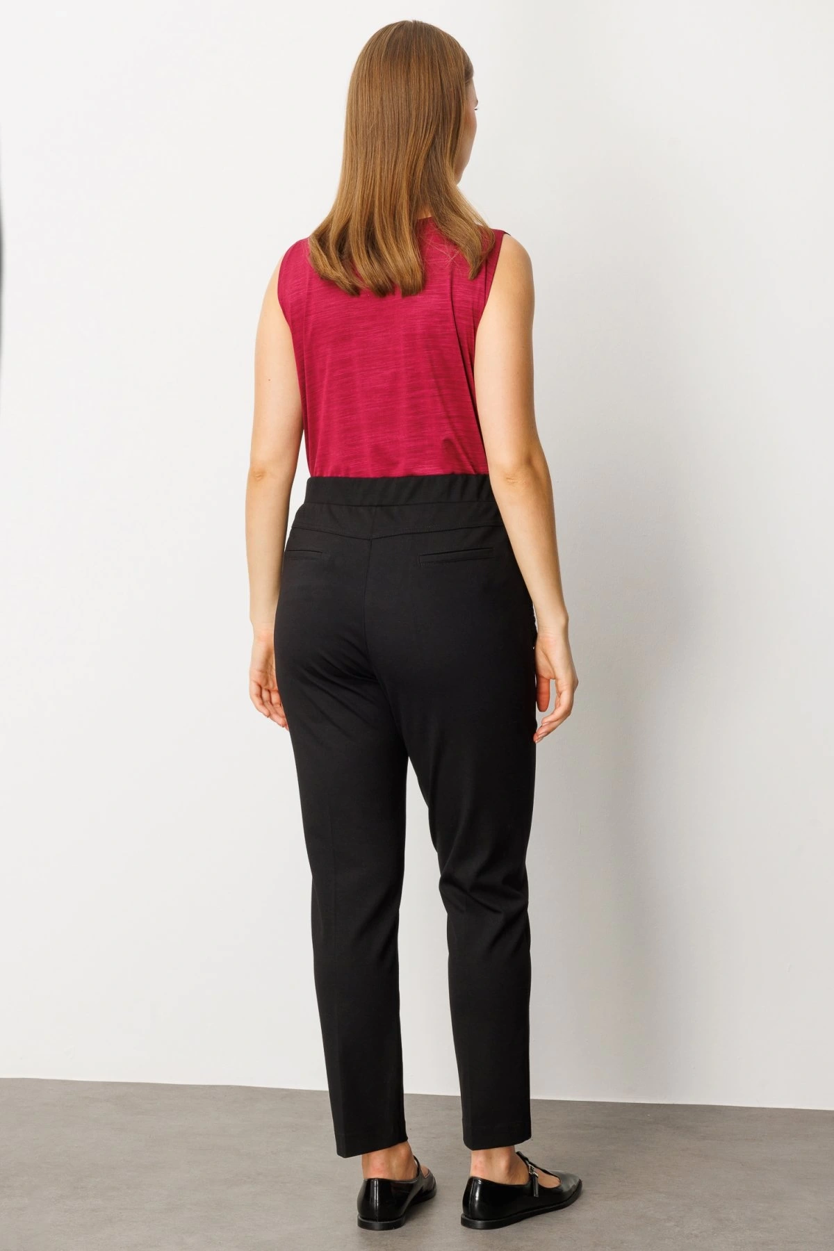 Ekol Dantel Süslemeli Dar Paça Pantolon 01087