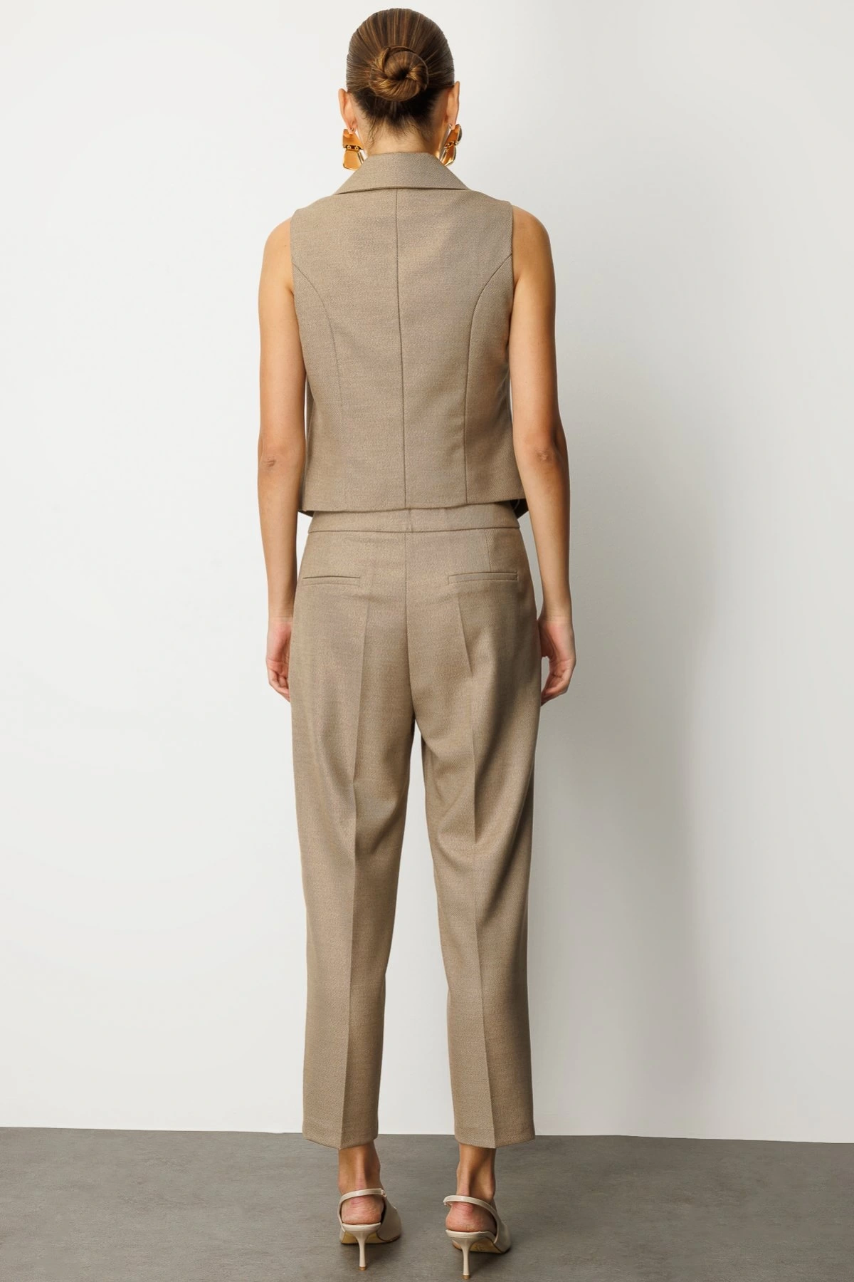 Ekol Desenli Kumaş Pantolon 05055