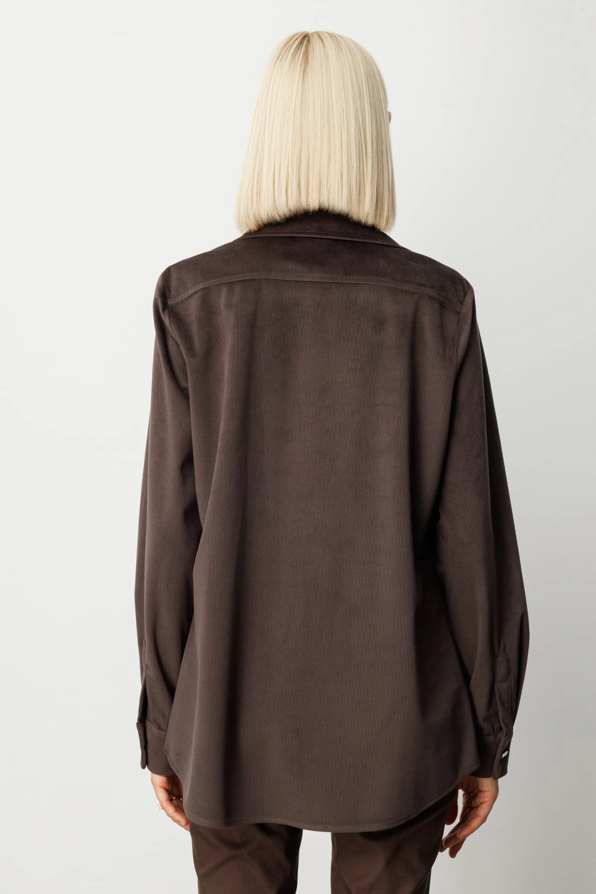 Ekol İnce Fitilli Kadife Bluz 03045