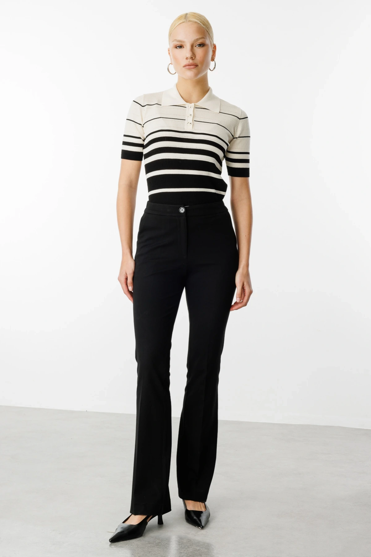 Ekol İspanyol Paça Kumaş Pantolon 02074