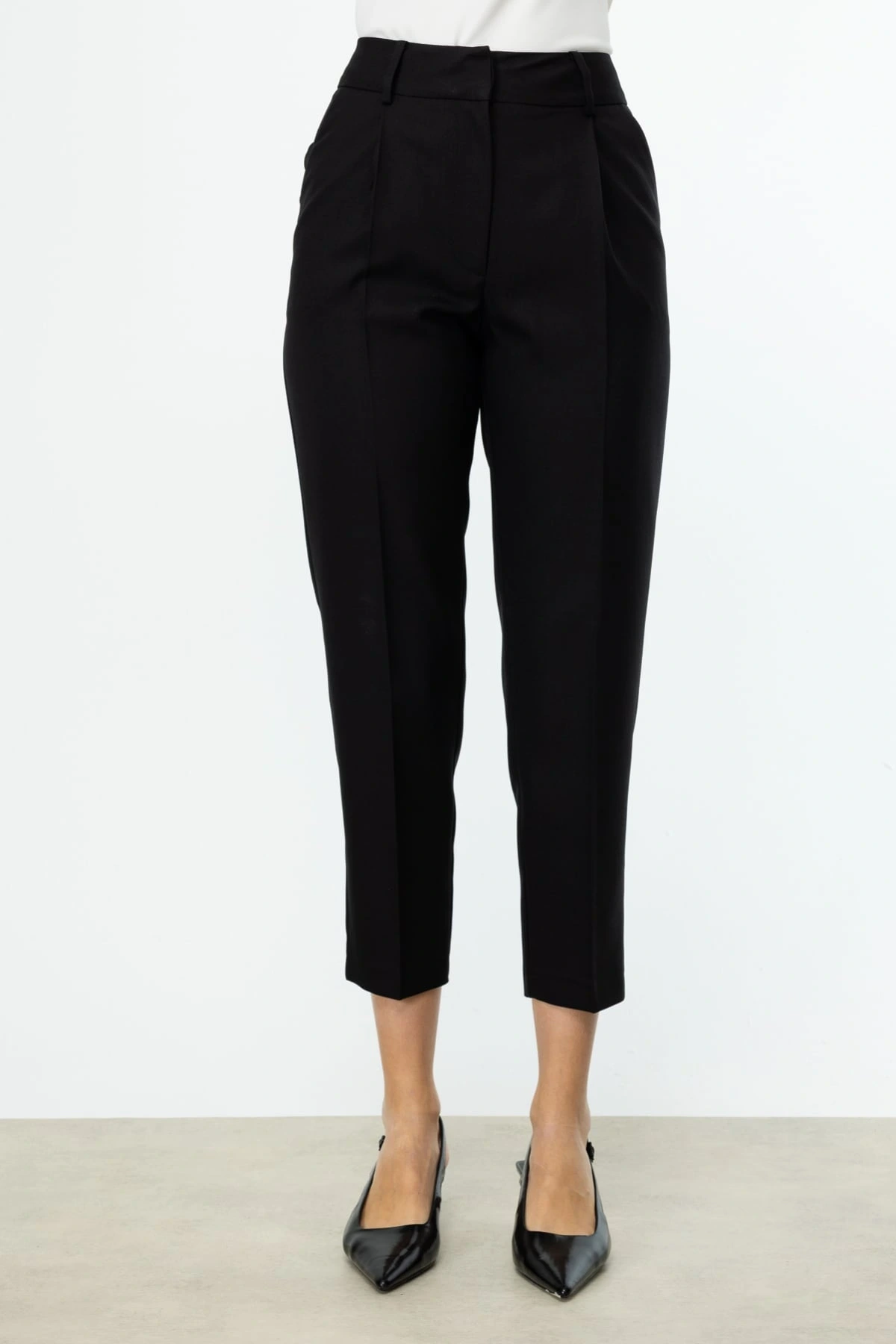 Ekol Kadın Siyah Kumaş Pantolon 04132