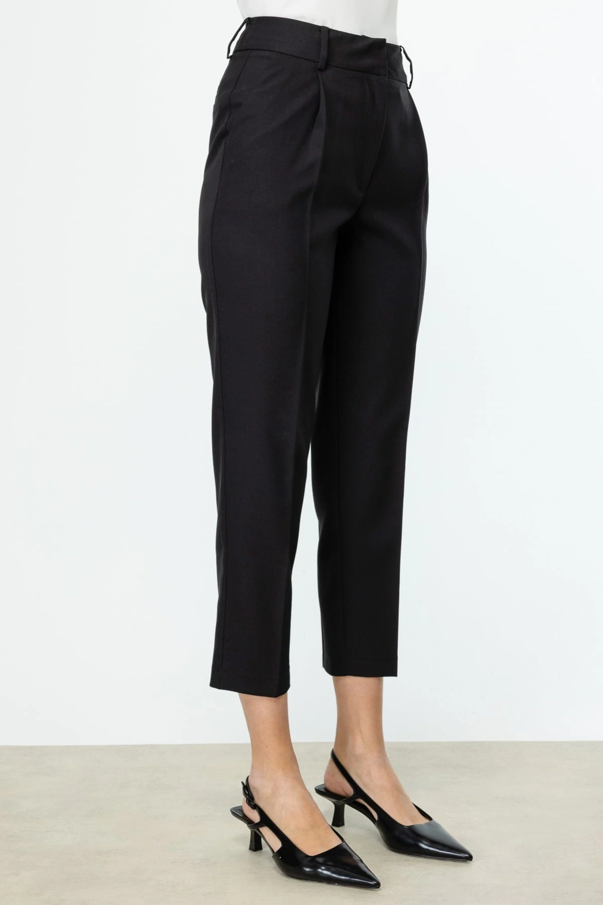 Ekol Kadın Siyah Kumaş Pantolon 04132