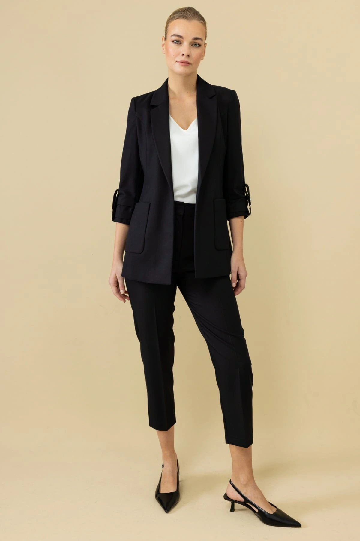 Ekol Kadın Siyah Kumaş Pantolon 04132