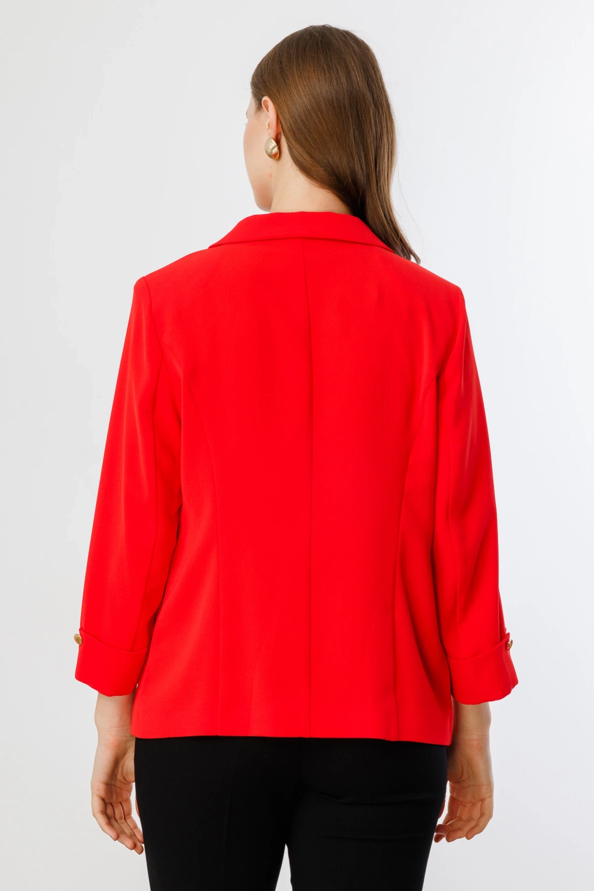 Ekol Kapak Cep Detaylı Tek Düğmeli Ceket 04508