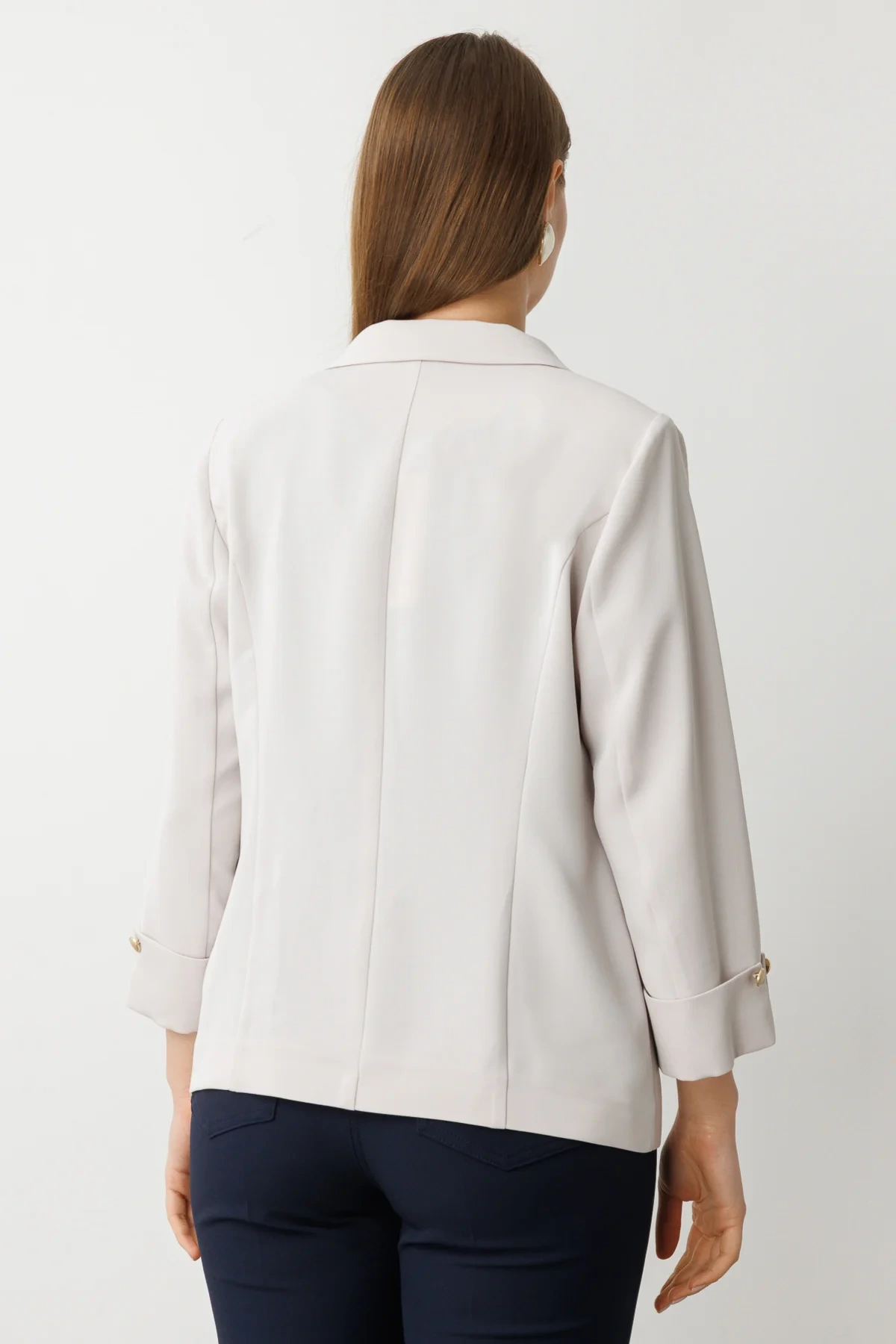 Ekol Kapak Cep Detaylı Tek Düğmeli Ceket 04508