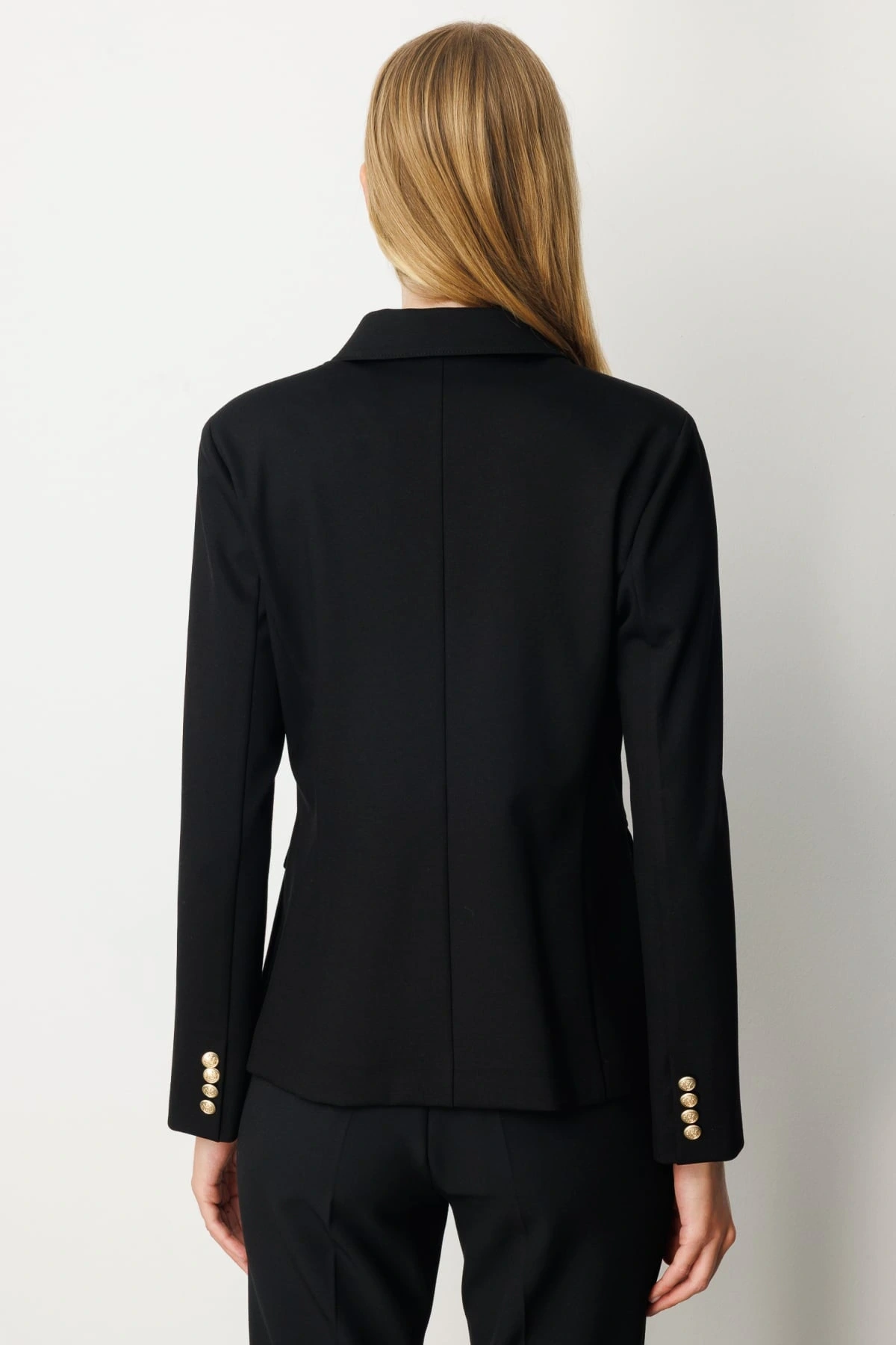 Ekol Kapak Cepli Siyah Kadın Ceket 05153