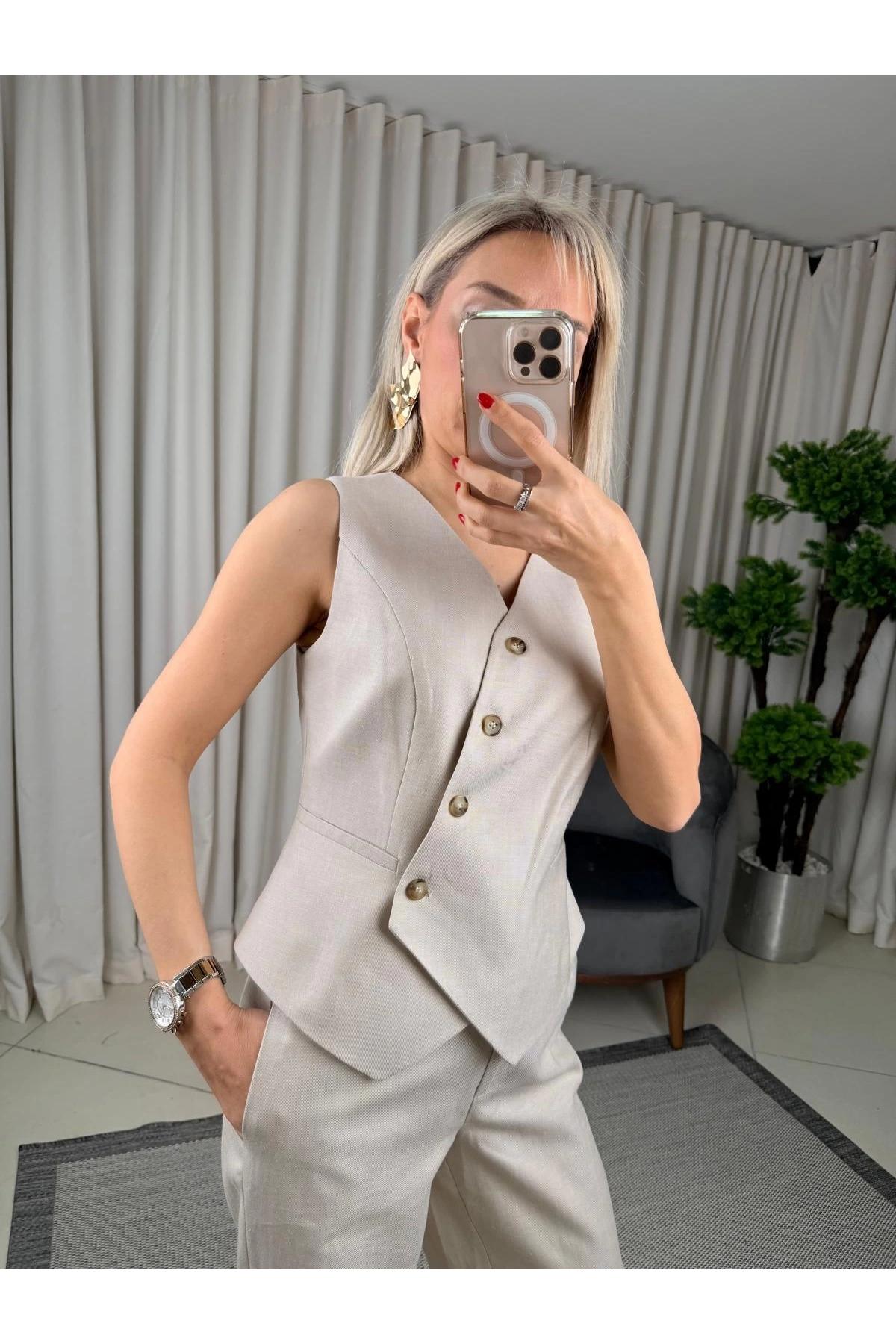 Ekol Kruvaze Yaka Yelek 04078