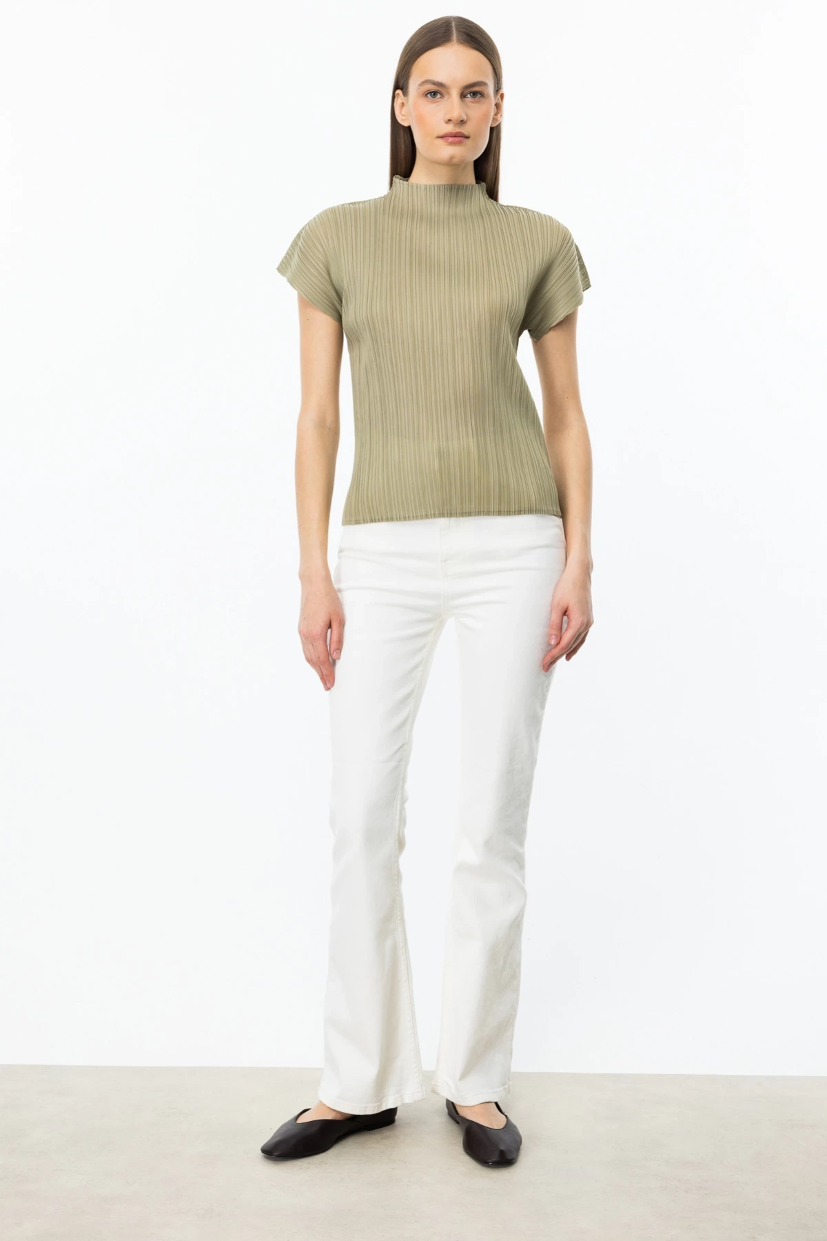 Ekol Pliseli Bluz 03908