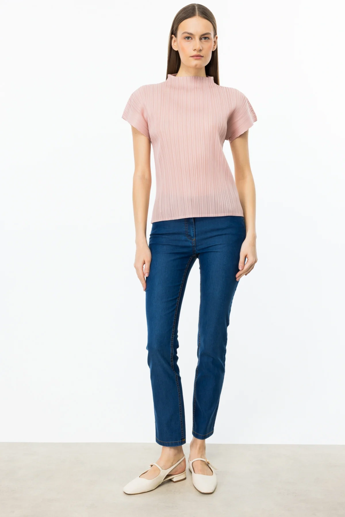 Ekol Pliseli Bluz 03908