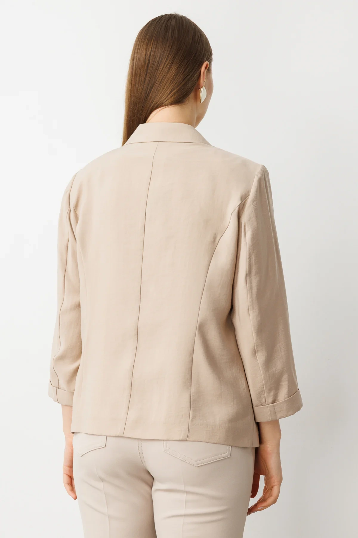 Ekol Tek Düğme Cep İnce Taş Detay Gömlek 04544