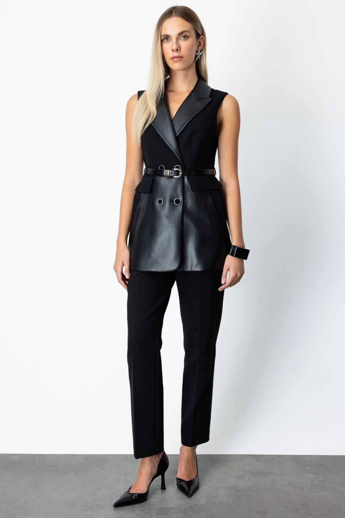 Ekol Yüksek Bel Boru Paça Pantolon 05091