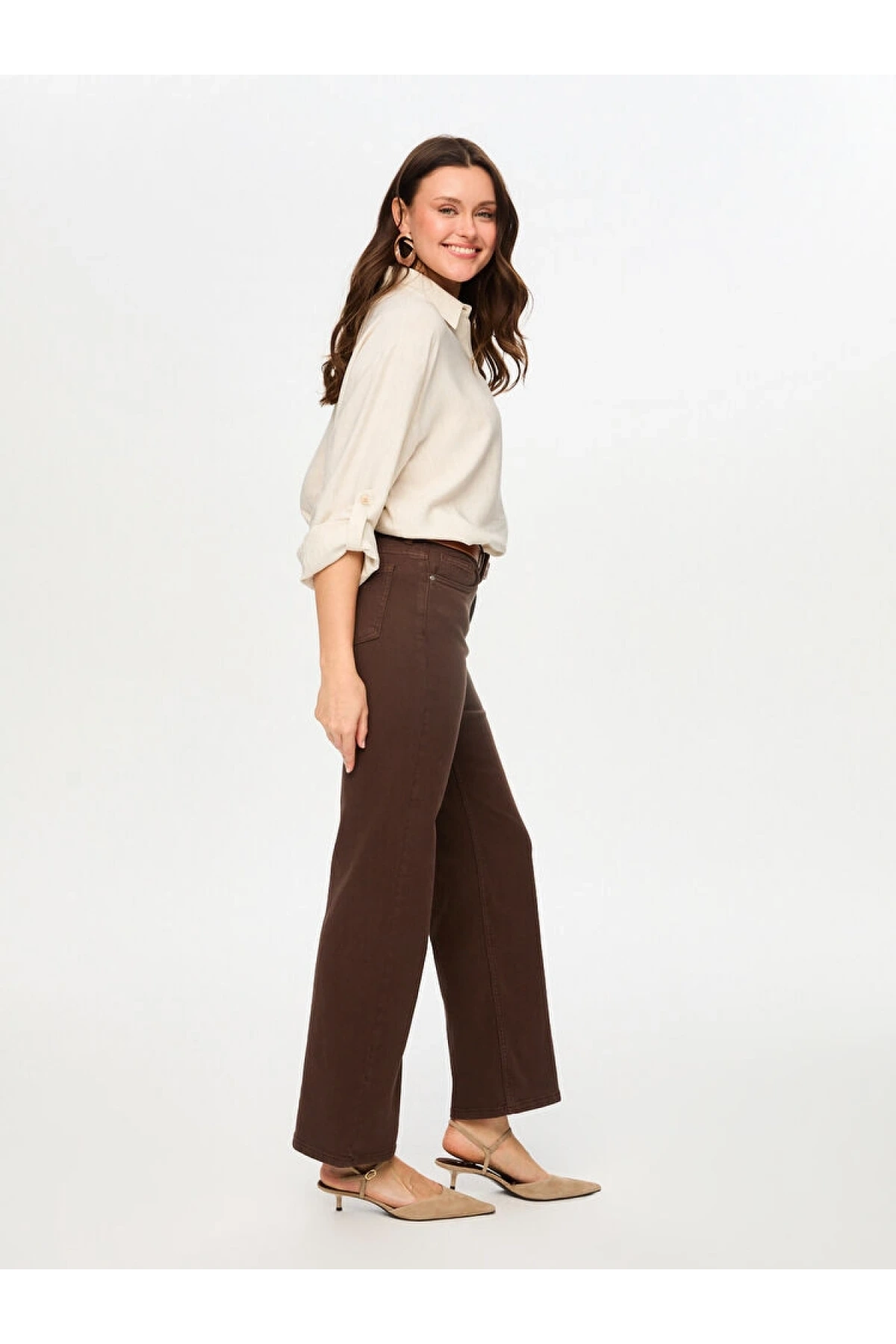 Faik Sönmez Wide Leg Fit Likralı Jean Pantolon US26JPN015
