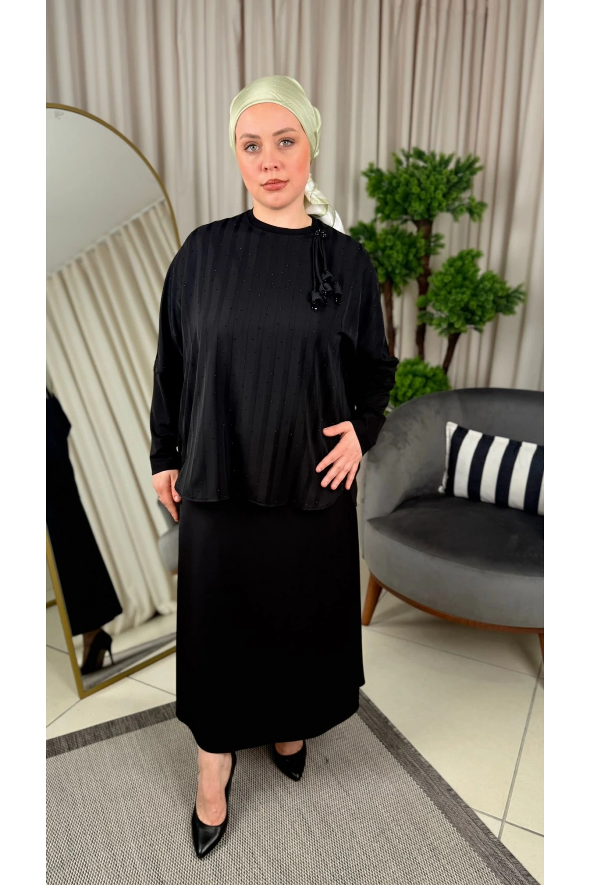 Fuat Gürşen Şık Bluz Takım 4309