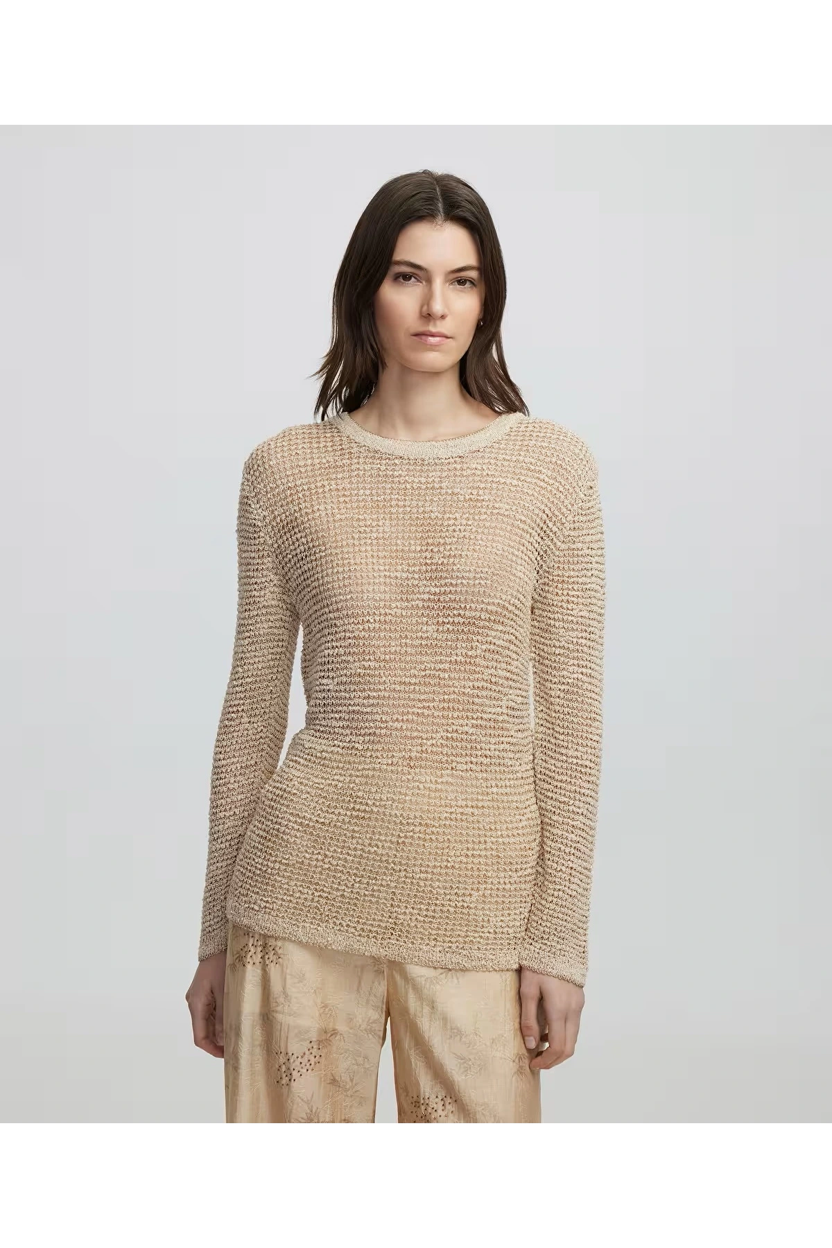 İpekyol Ajurlu Triko IS1250050073 Natural