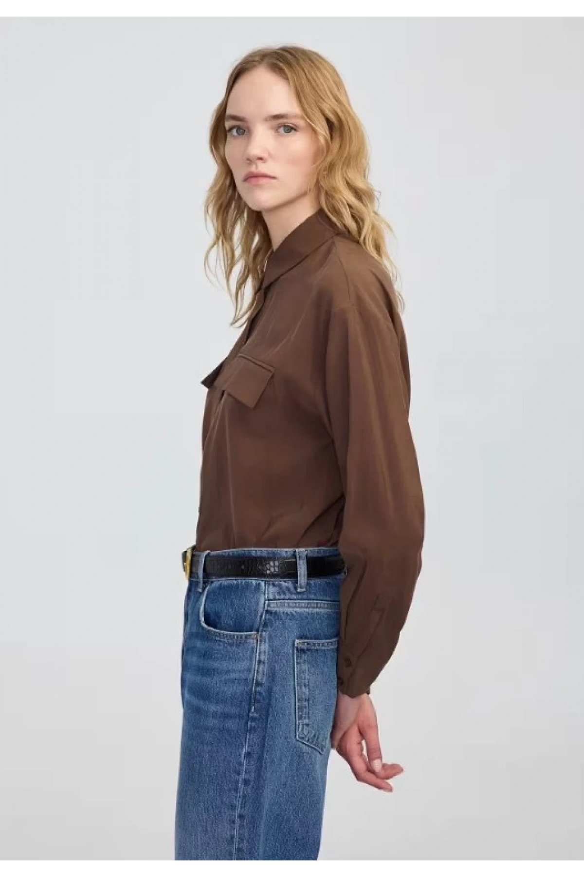 İpekyol Cep Kapaklı Basic Gömlek IW6250025143
