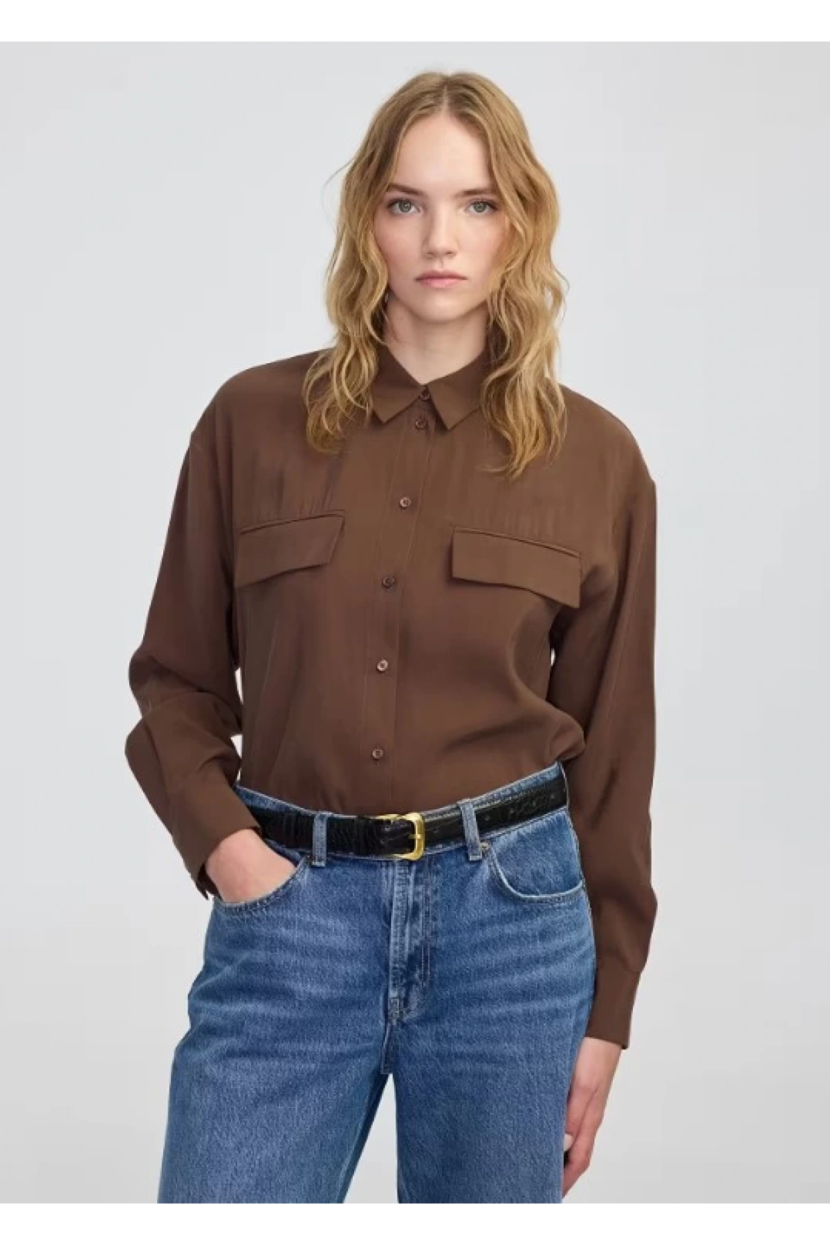 İpekyol Cep Kapaklı Basic Gömlek IW6250025143