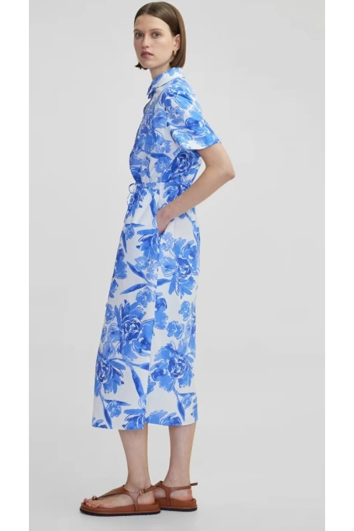İpekyol Çiçek Desenli Poplin Elbise IS1250002487