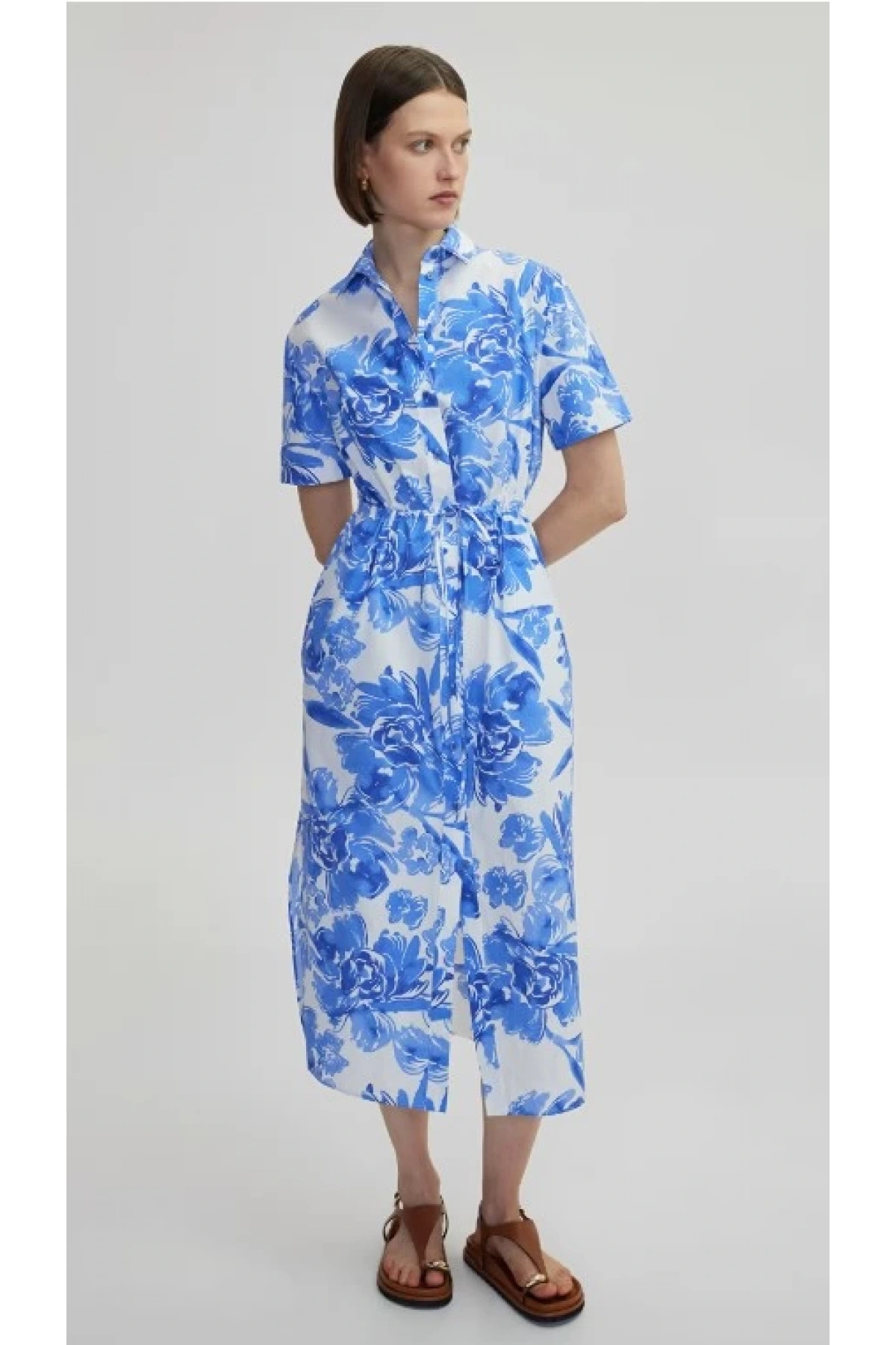 İpekyol Çiçek Desenli Poplin Elbise IS1250002487