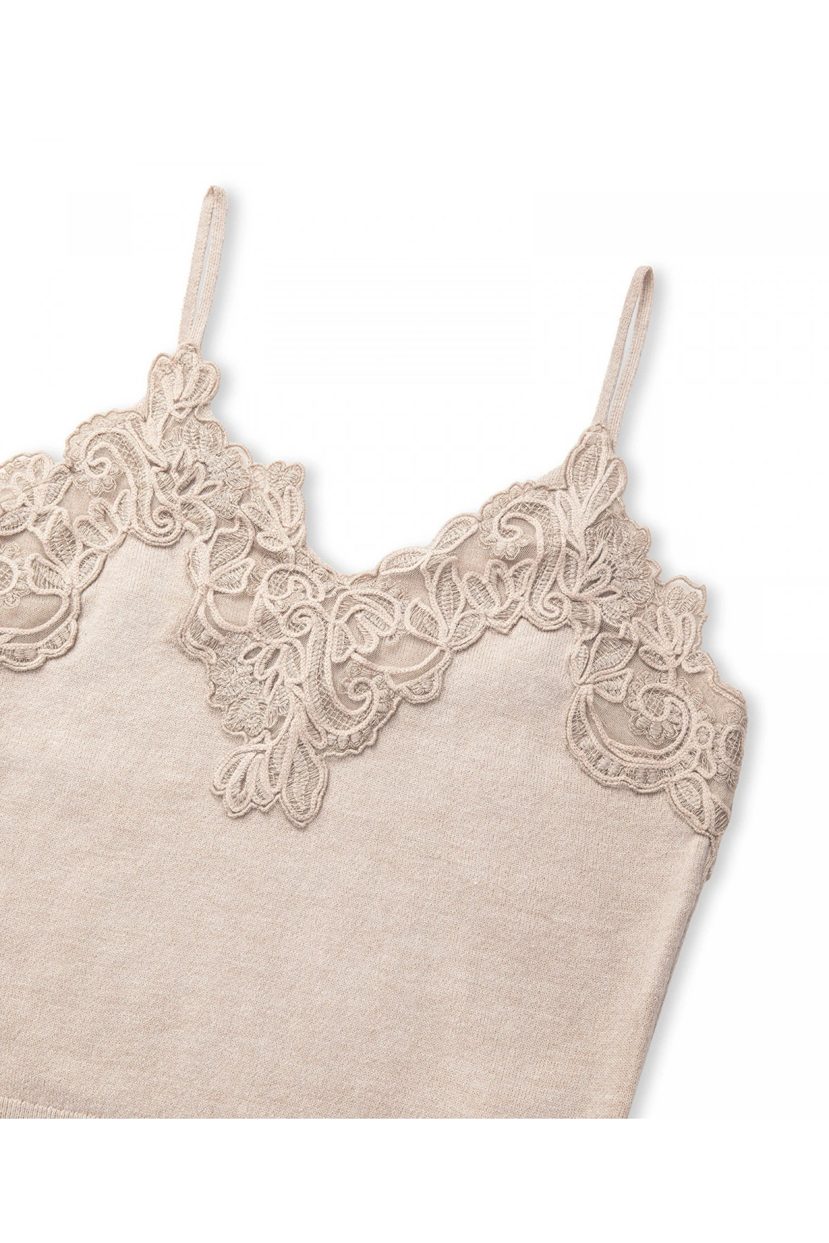 İpekyol Dantel Brode Aplikeli Triko IW6250050124