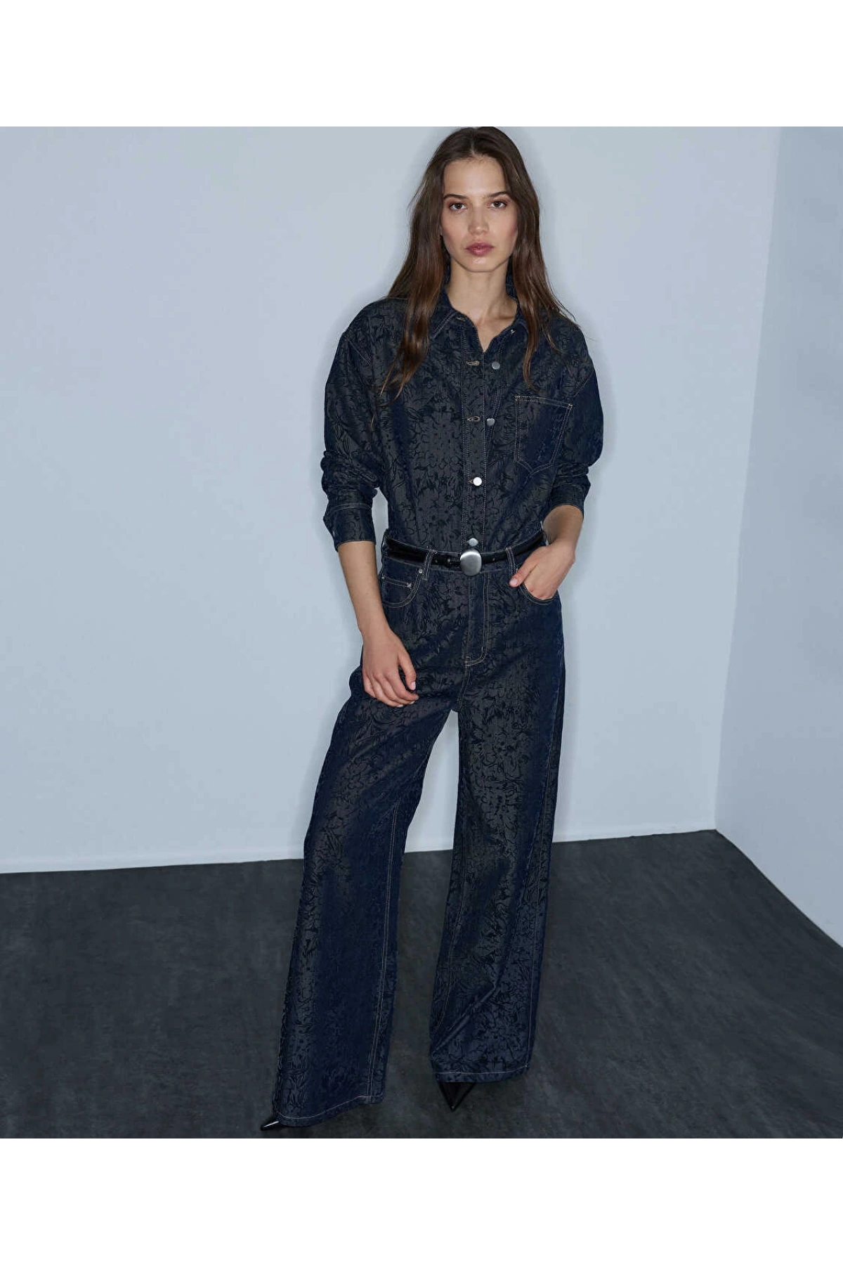 İpekyol Denim Görünümlü Gömlek Ceket IW6260148015