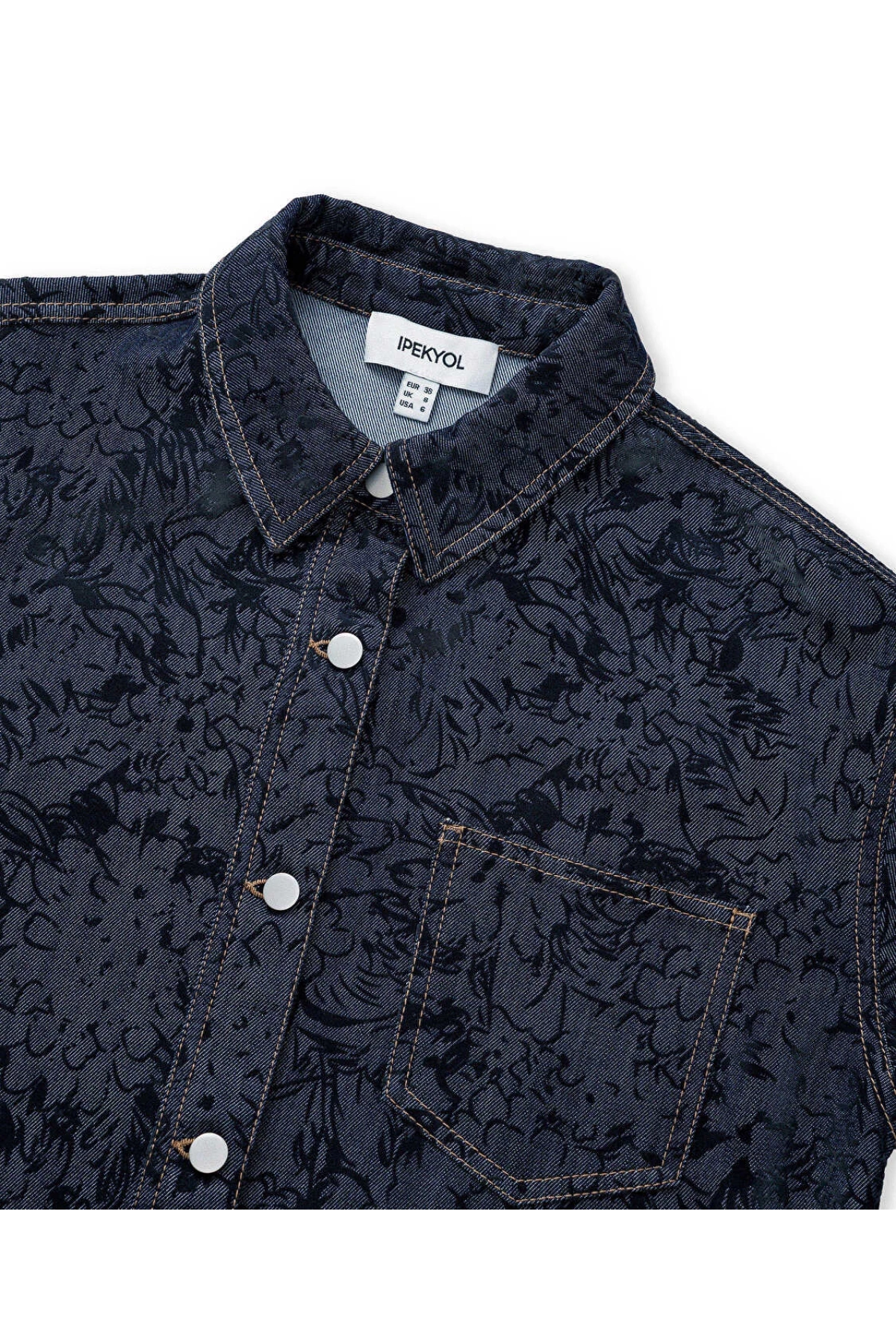İpekyol Denim Görünümlü Gömlek Ceket IW6260148015