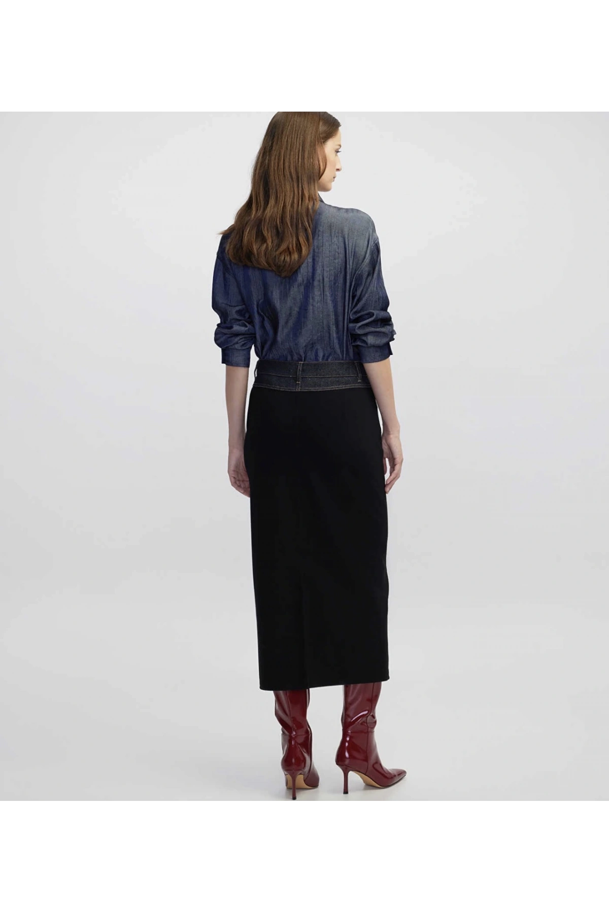 İpekyol Denim Mix Kalem Etek IW6250004071