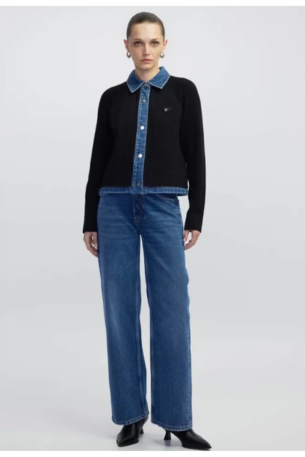 İpekyol Denim Ve Triko Mix Ceket IW6250005071