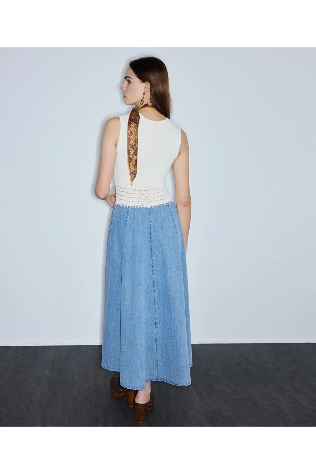 İpekyol Denim Ve Triko Mix Elbise IS1260002366