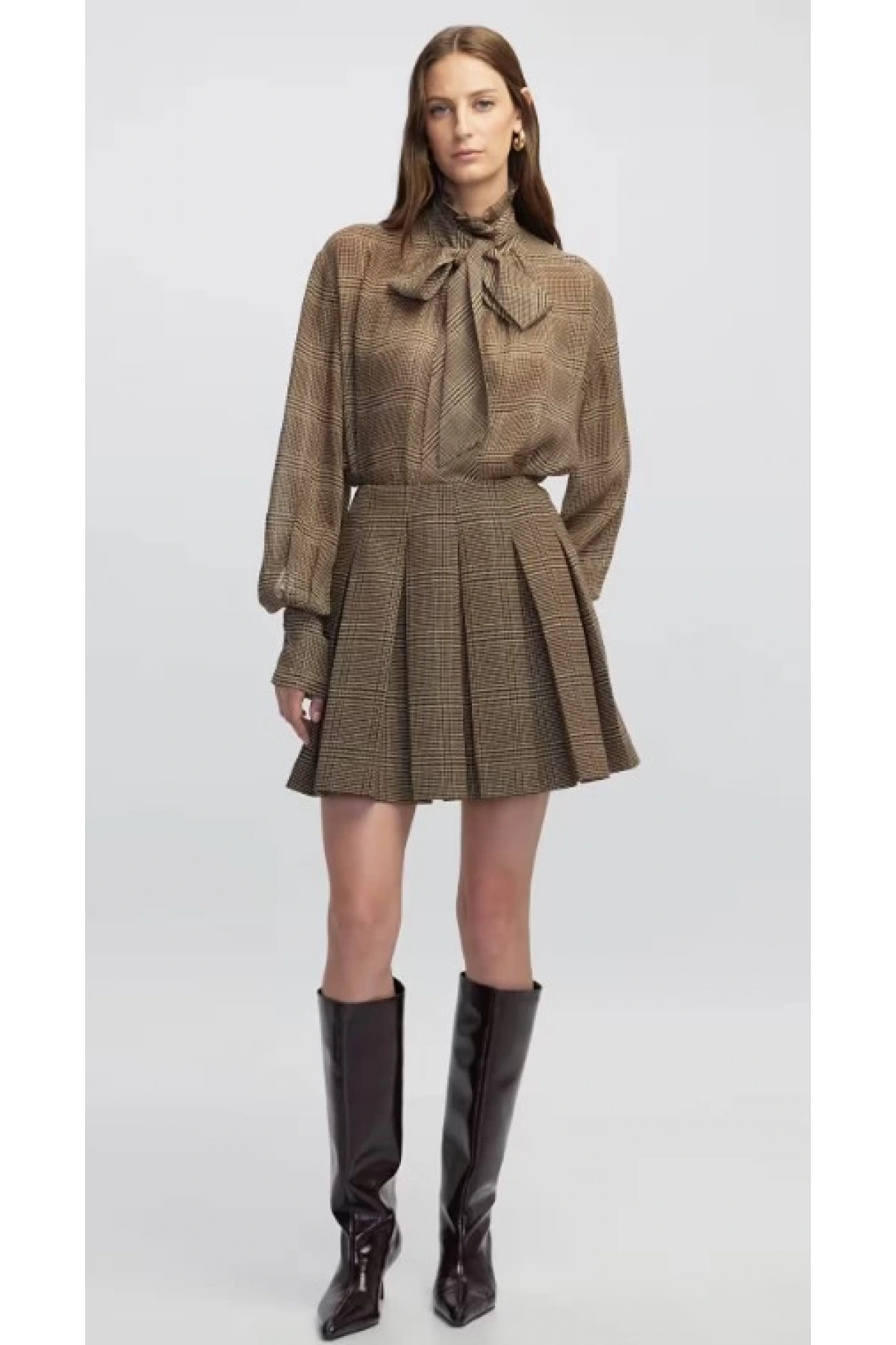 İpekyol Ekose Desen Etek IW6250004102