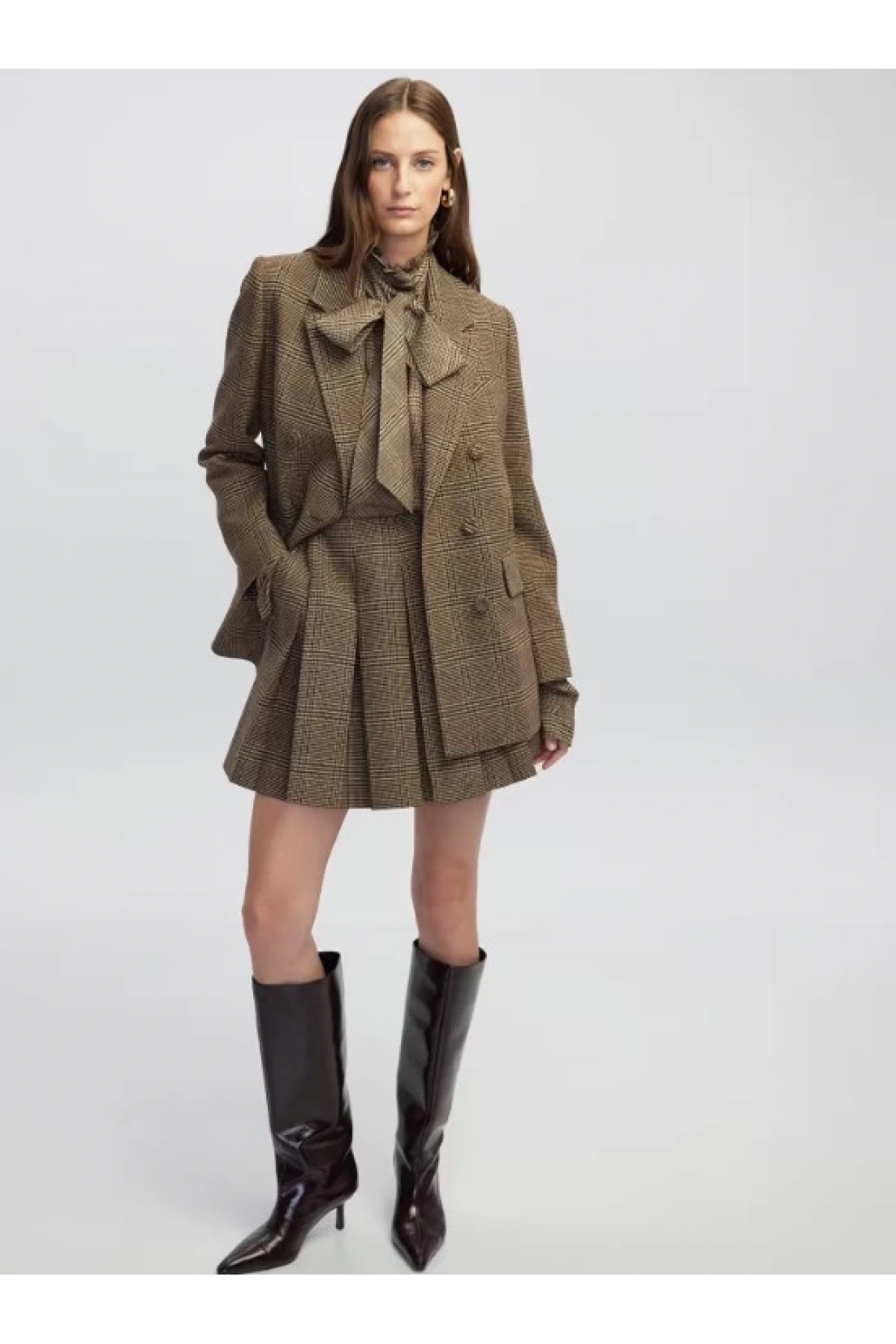 İpekyol Ekose Desen Etek IW6250004102