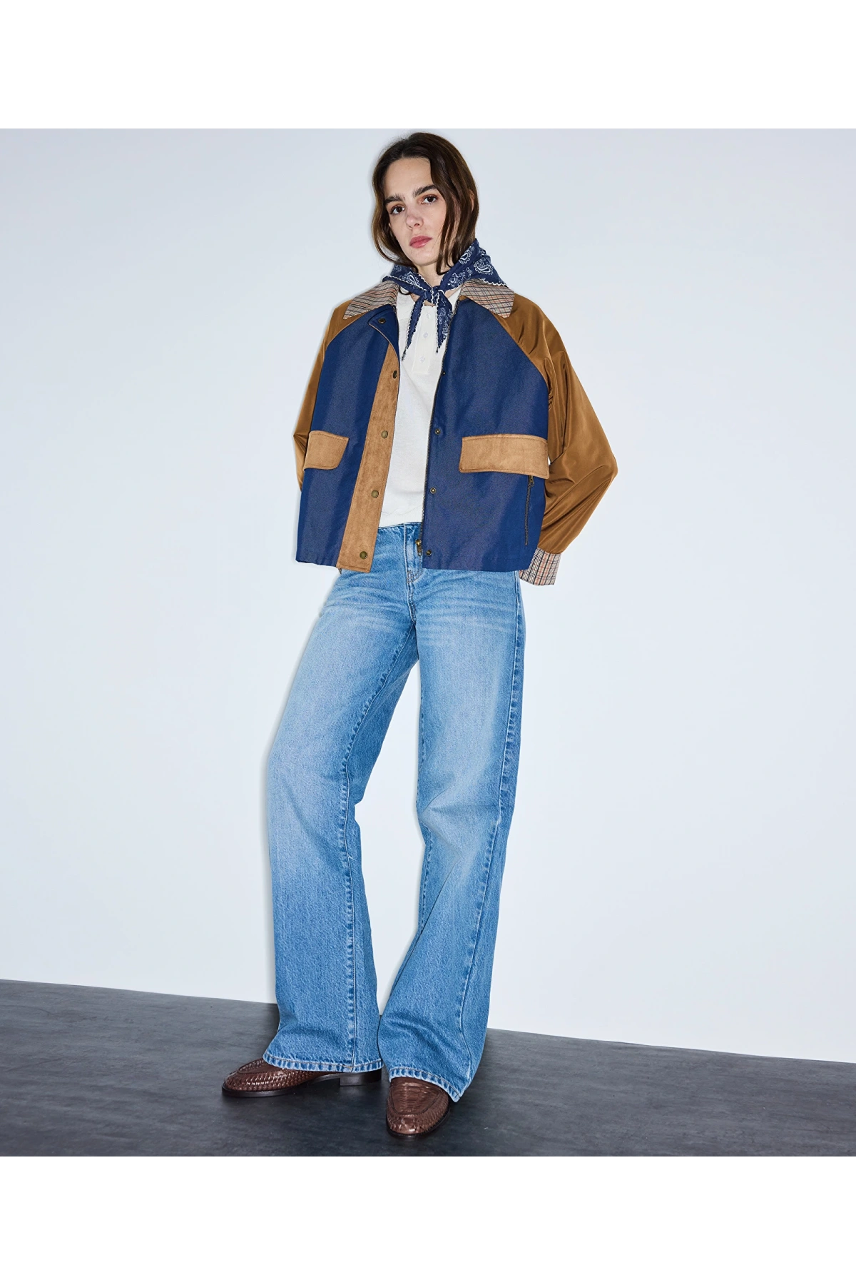 İpekyol Ekose Desen Mix Mont IS1260012033