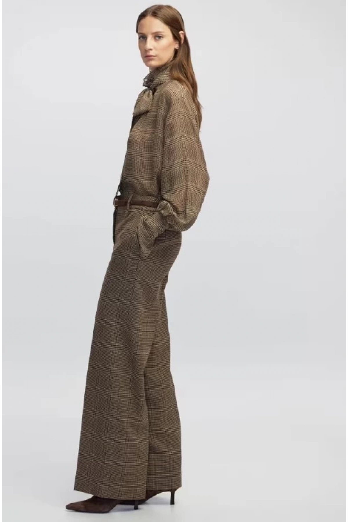 İpekyol Ekose Desen Pantolon IW6250003115