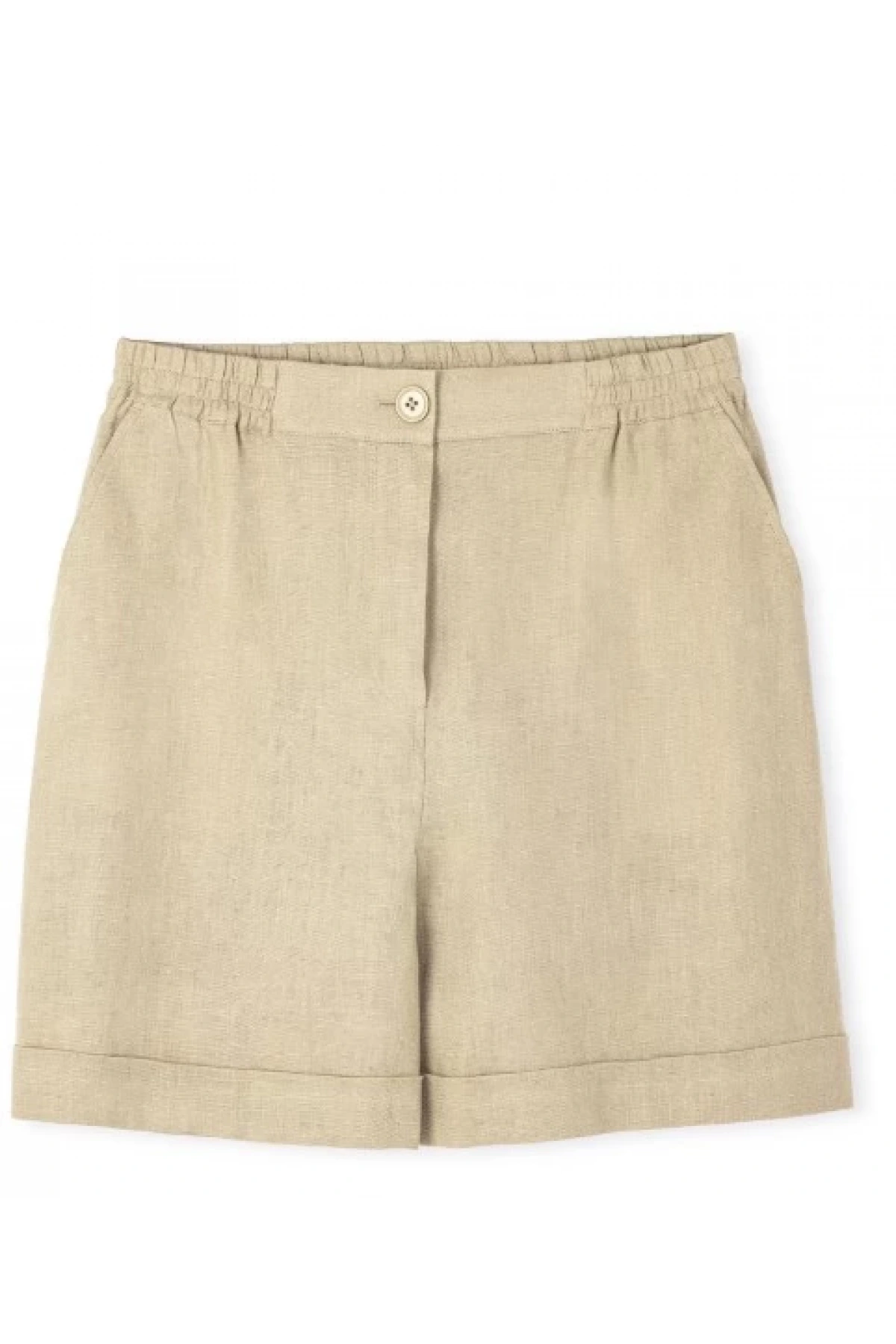 İpekyol Elastik Bel Keten Şort IS1250013048