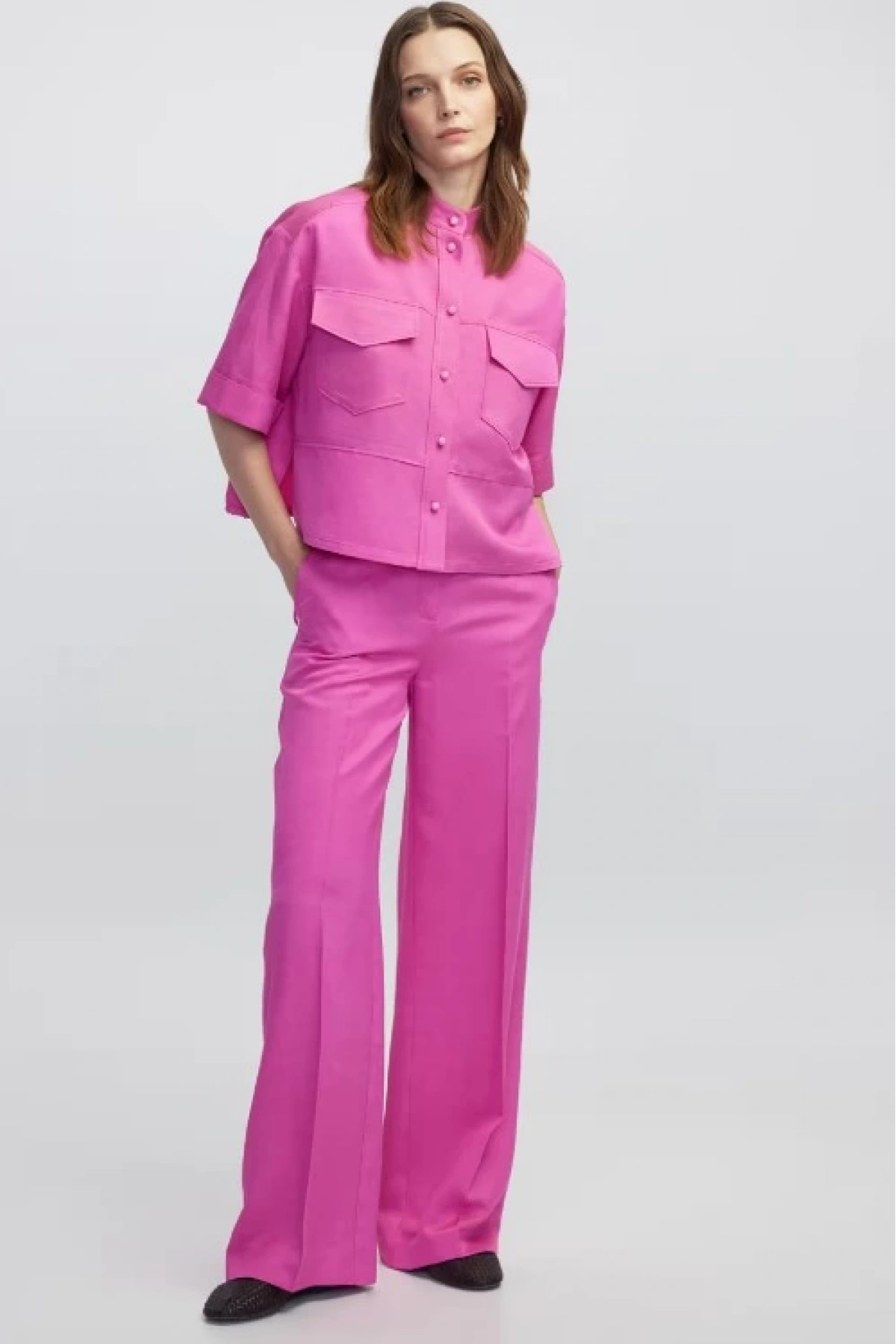 İpekyol Hakim Yaka Cepli Bluz IW6250006046